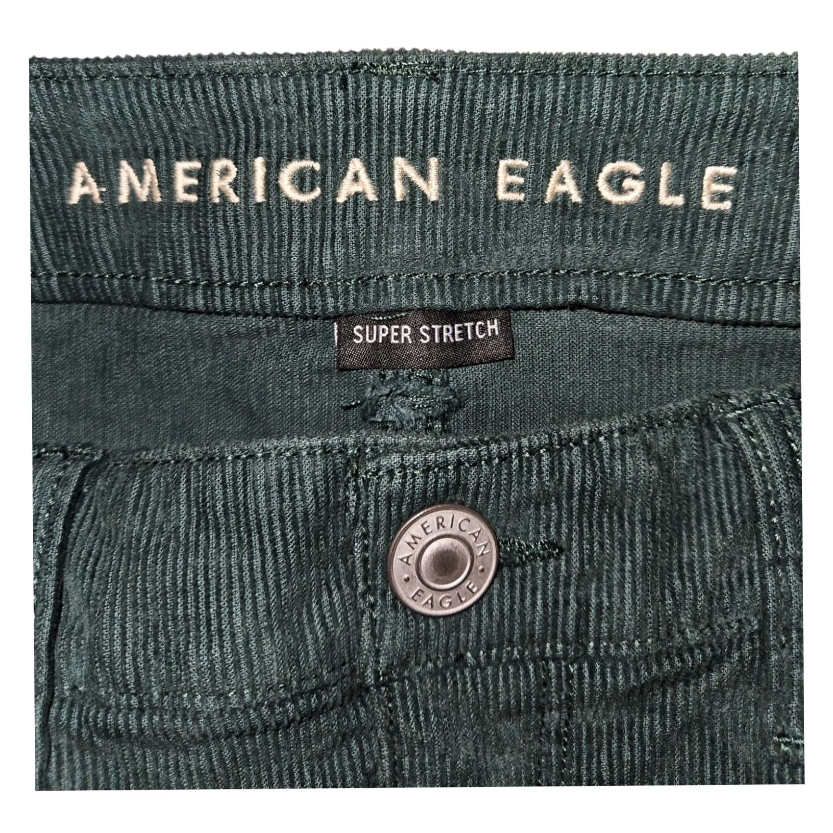 American Eagle Outfitters VINTAGE American Eagle Outfitters Corduroy Skirt Women's 2 High Rise Mini Green Casual Preppy 90s Boys? Size 26" / US 2 / IT 38 - 3 Thumbnail