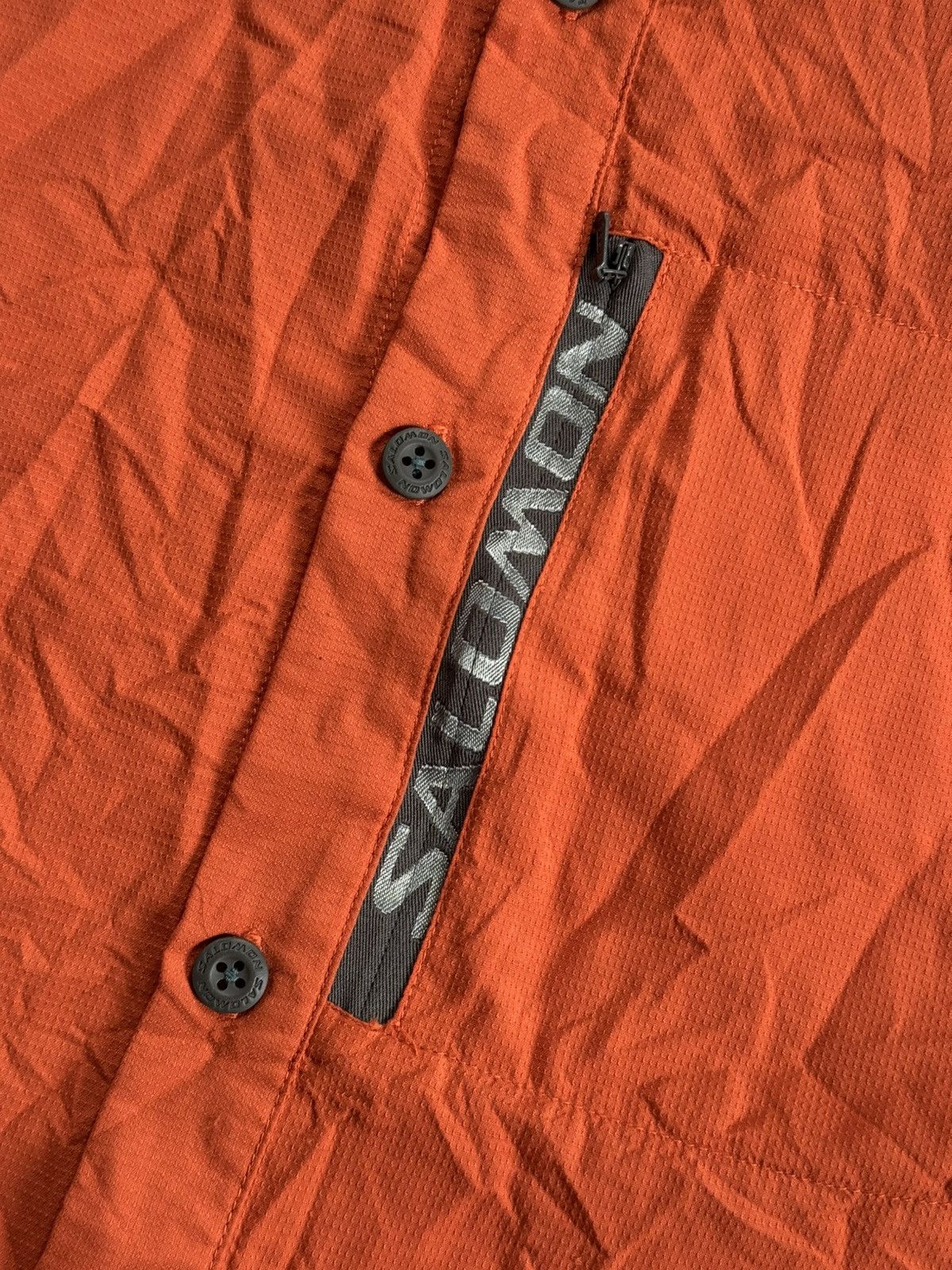 Salomon × Vintage Salomon L button up shirt polo short sleeve tee T-shirt Size US L / EU 52-54 / 3 - 10 Thumbnail