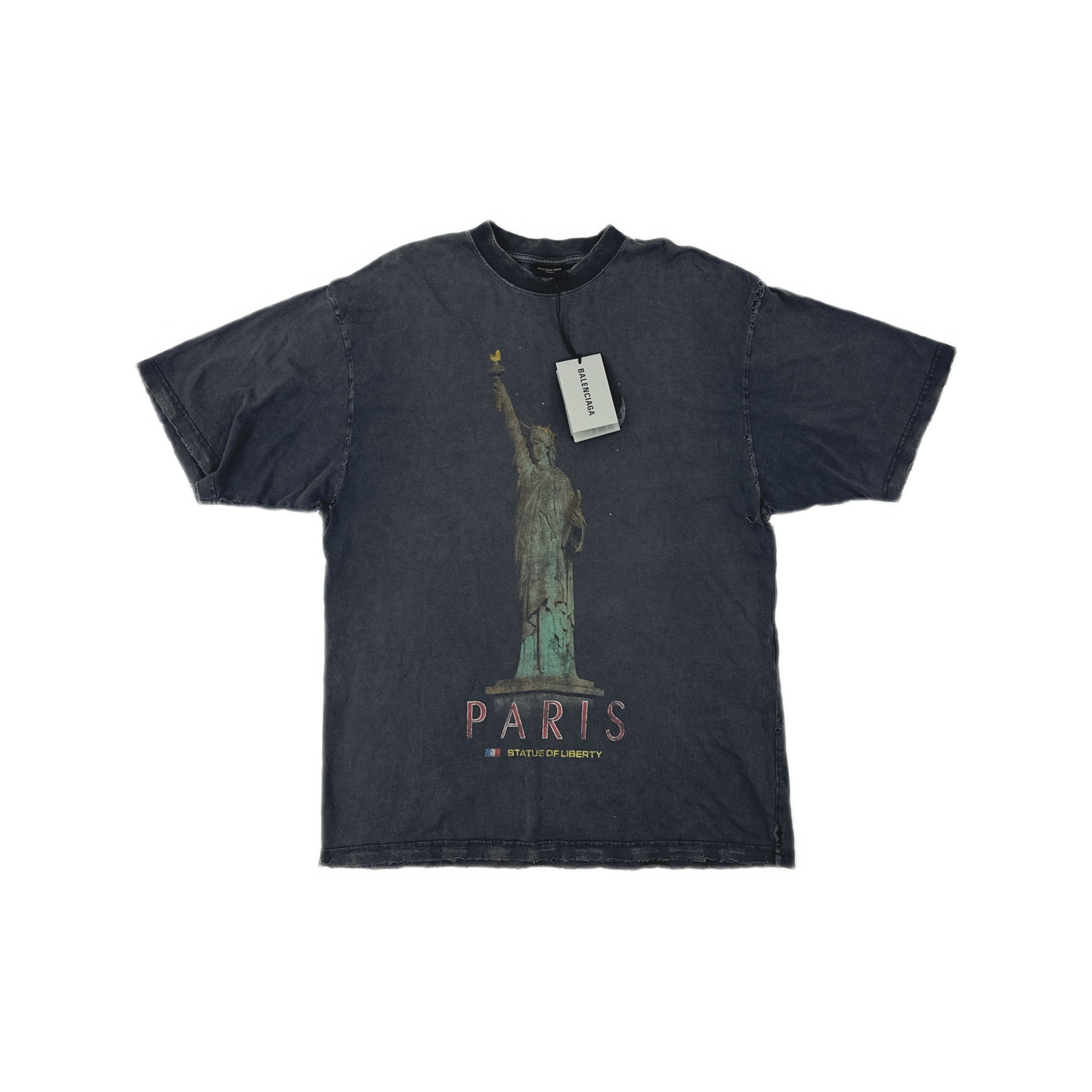 Balenciaga BALENCIAGA Statue of Liberty Paris T-Shirt (XS) | Grailed