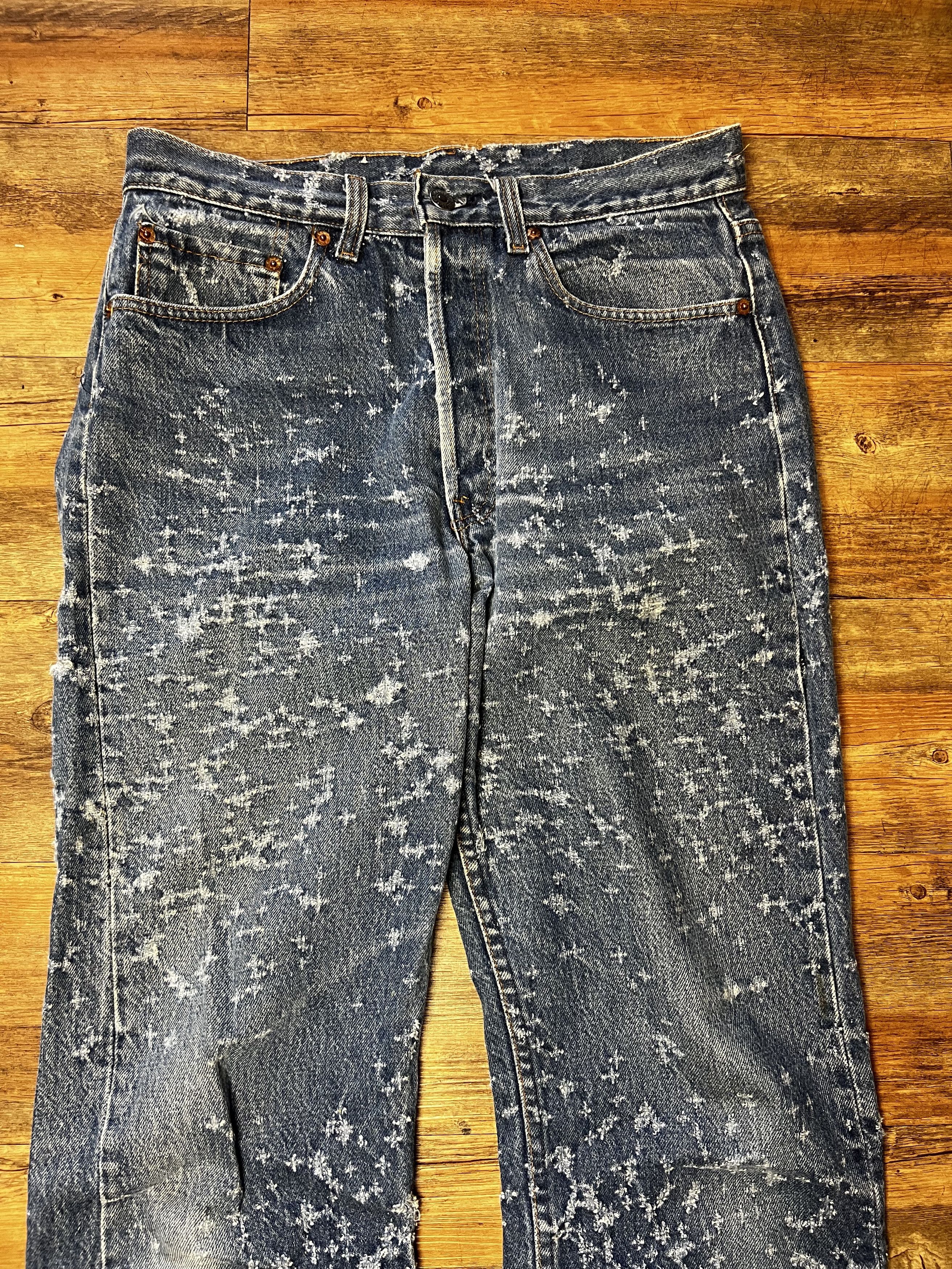 Levi's Vintage Clothing Vintage 501 Levi's Buckshot Denim Blue Jeans Size US 31 - 3 Thumbnail