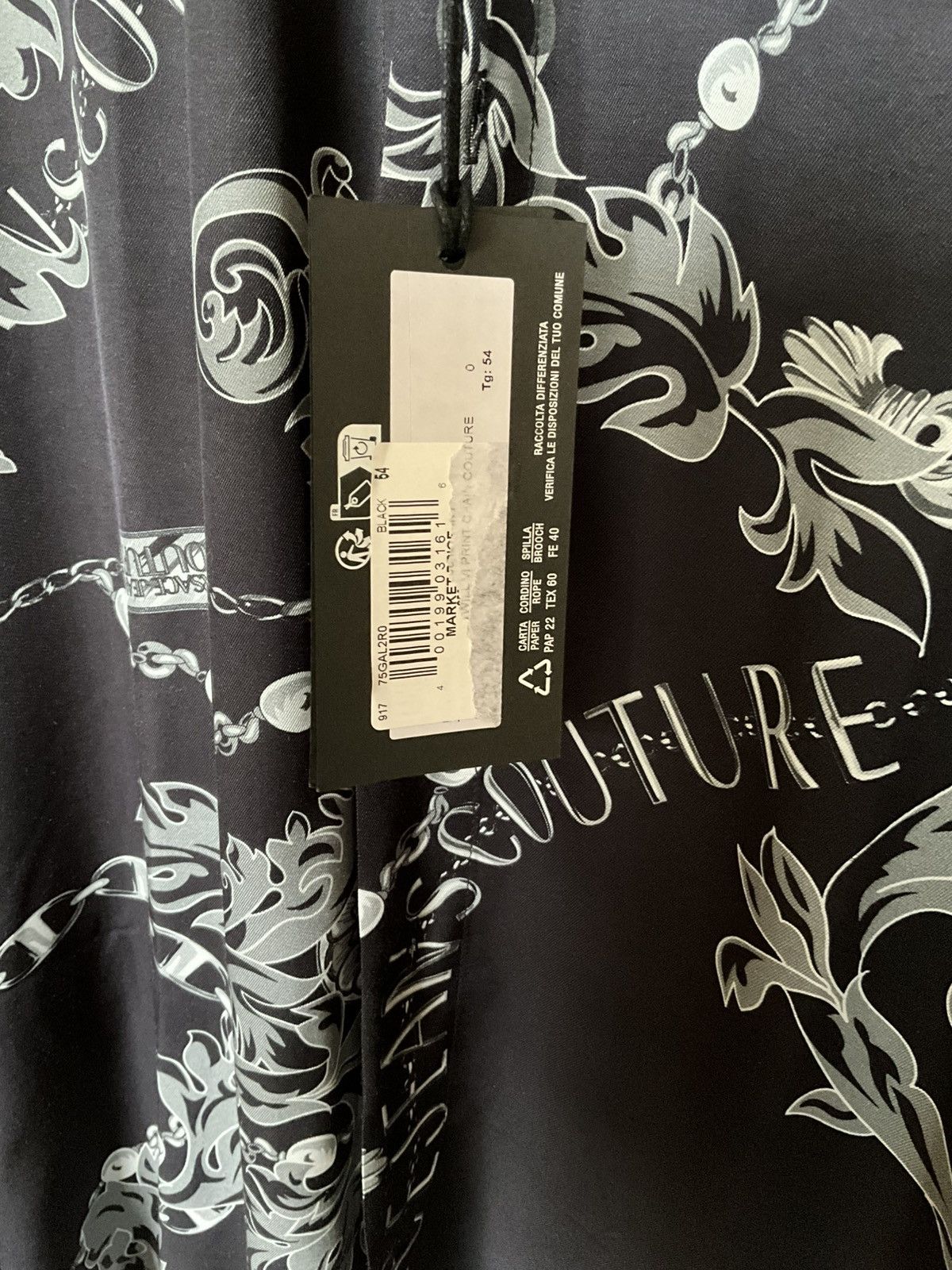 Versace Versace silk shirt black and grey never worn tag still on Size US XL / EU 56 / 4 - 4 Thumbnail