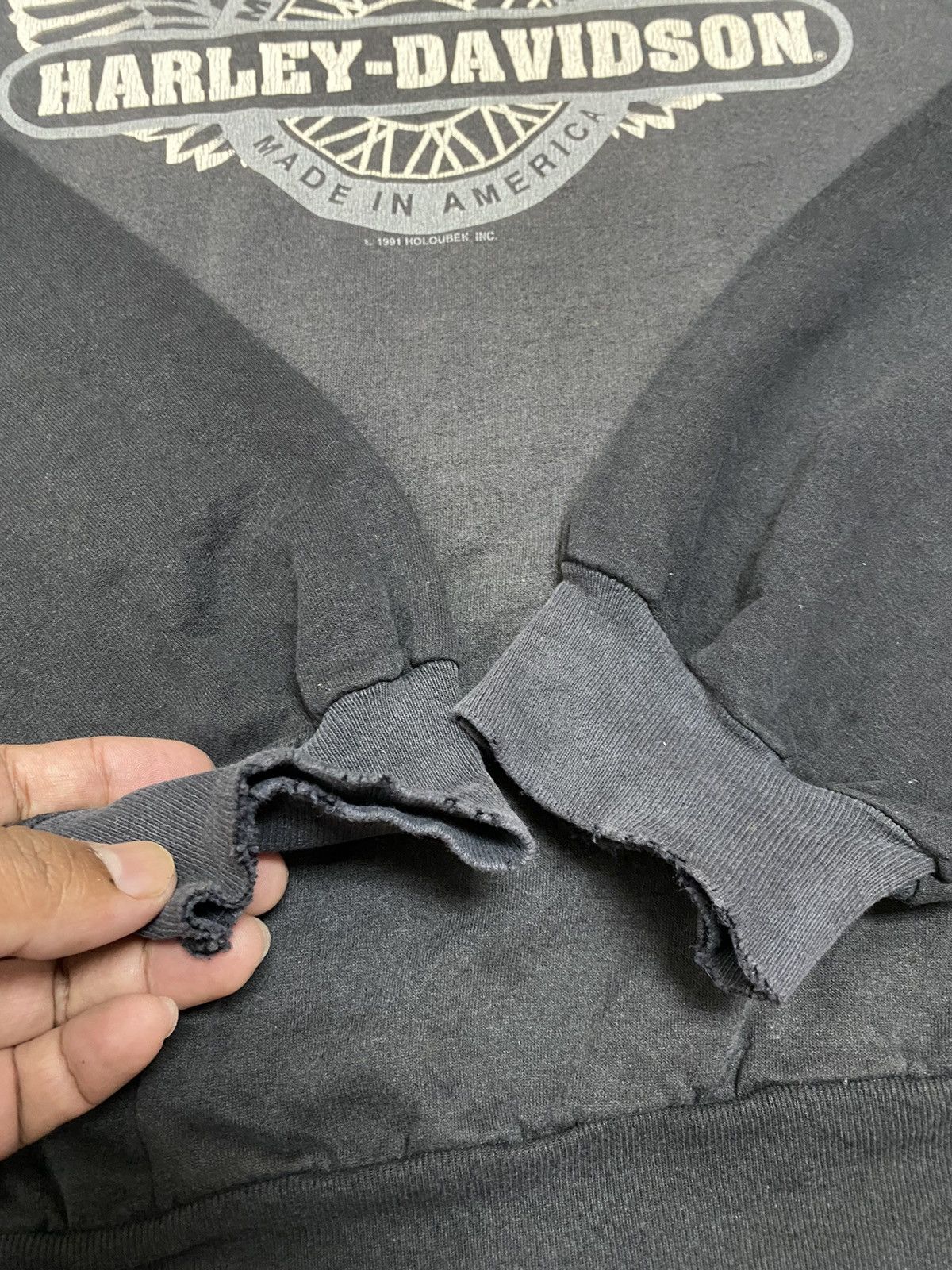 Harley Davidson Rare Vtg 1991 Harley Davidson Delano Minnesota Sweatshirt Size US L / EU 52-54 / 3 - 11 Thumbnail