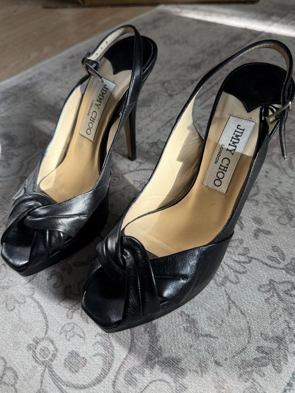 Jimmy Choo Jimmy Choo Leather Heel Size US 5.5 / IT 35.5 - 1 Thumbnail