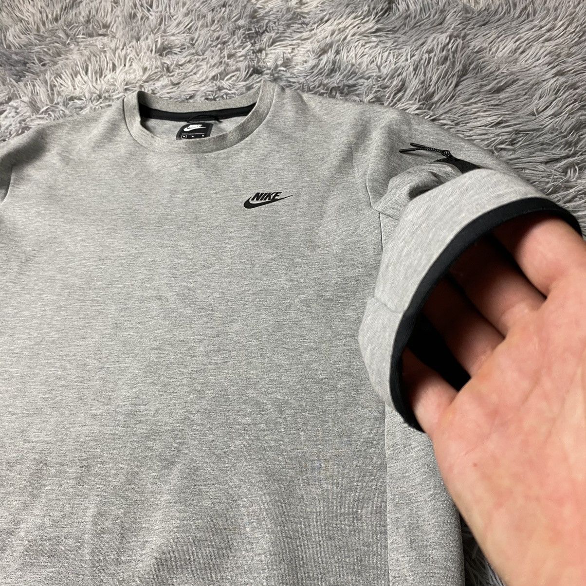 Nike × Vintage Vintage Nike Tech Fleece Crewneck Basic Sweatshirt Size US M / EU 48-50 / 2 - 3 Thumbnail