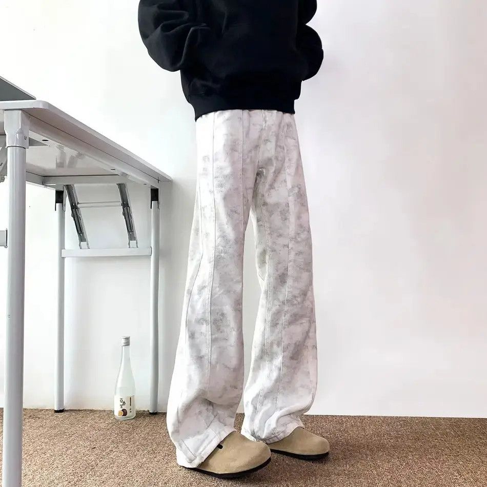 Japanese Brand Retro loose fitting patchwork micro flared jeans Size US 32 / EU 48 - 6 Thumbnail