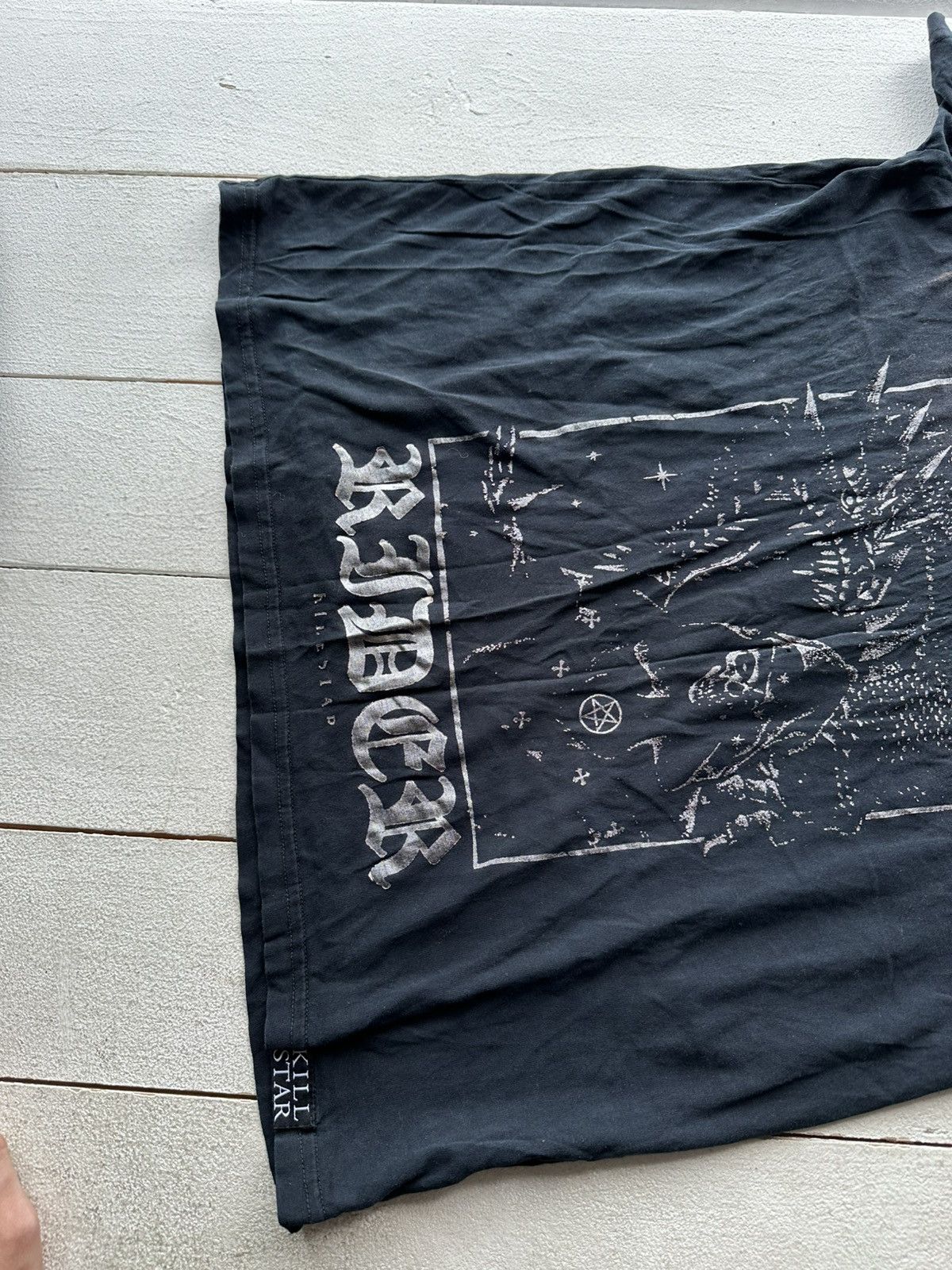 Killstar 🚨CRAZY Y2K KILLSTAR Avant Garde VINTAGE Opium Short Sleeve Size S / US 4 / IT 40 - 3 Thumbnail