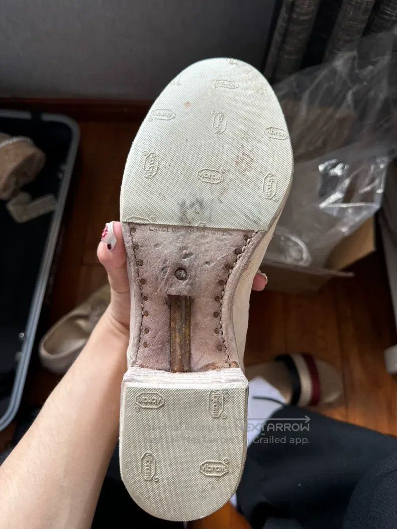 Carol Christian Poell Carol Christian Poell Gold 8 yards kangaroo leather shoes Size US 8 / EU 41 - 4 Thumbnail