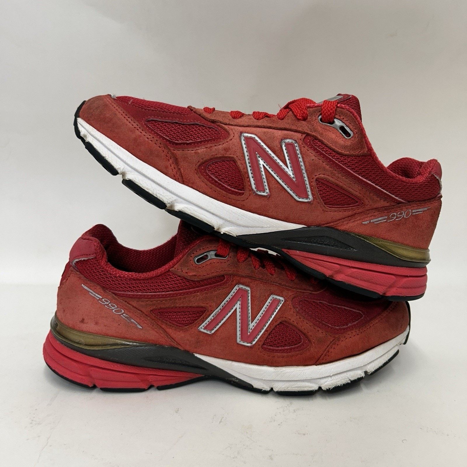 New Balance New Balance 990v4 Made In USA “Team Red” M990RD4 Size US 9.5 / EU 42-43 - 1 Thumbnail
