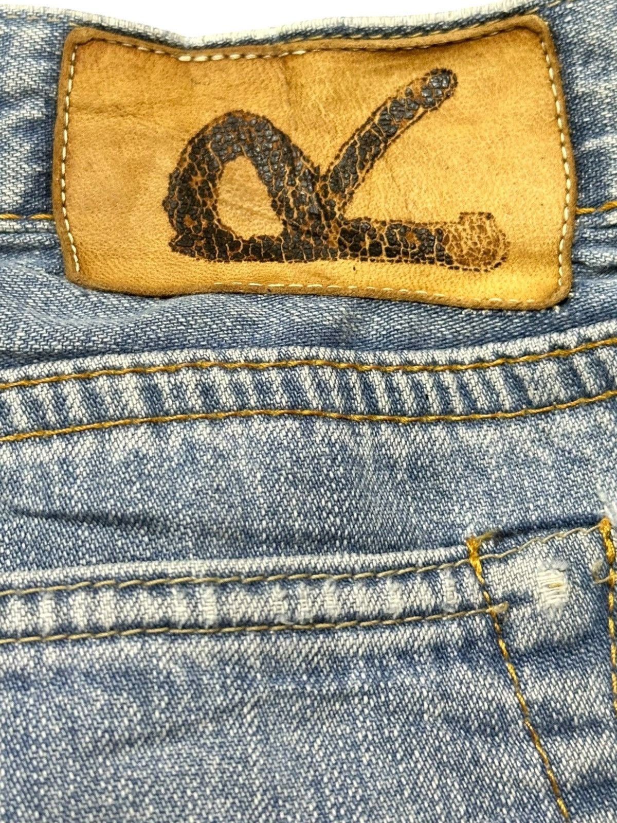 45rpm Vintage 45rpm Faded Grunge Straight Fit Distressed Denim Size US 30 / EU 46 - 8 Thumbnail