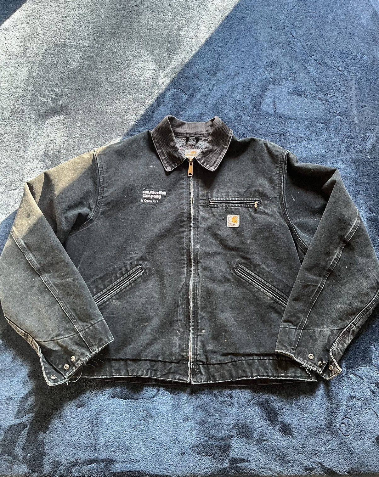 Vintage Carhartt Detroit Work Jacket Size XL 80s Sun Faded 