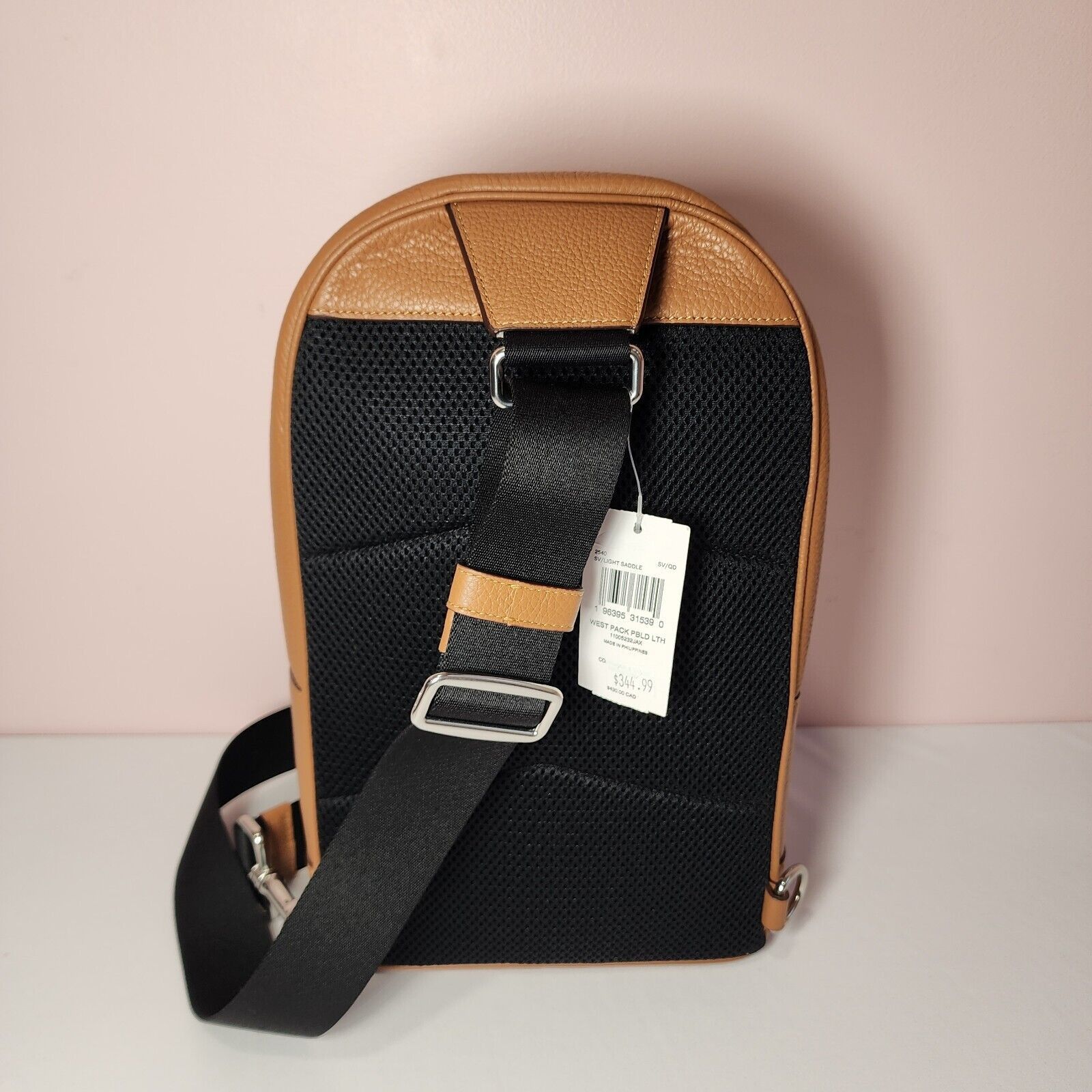 Coach COACH 2540 West Pack Bag Refined Pebble Leather Light Saddle Size ONE SIZE - 3 Thumbnail
