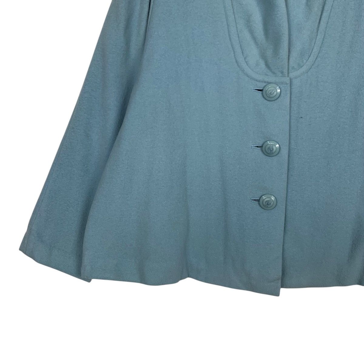 Louis Feraud LOUIS FERAUD Baby Blue Wool Oversized Coat Jacket #2038-C88 Size M / US 6-8 / IT 42-44 - 3 Thumbnail