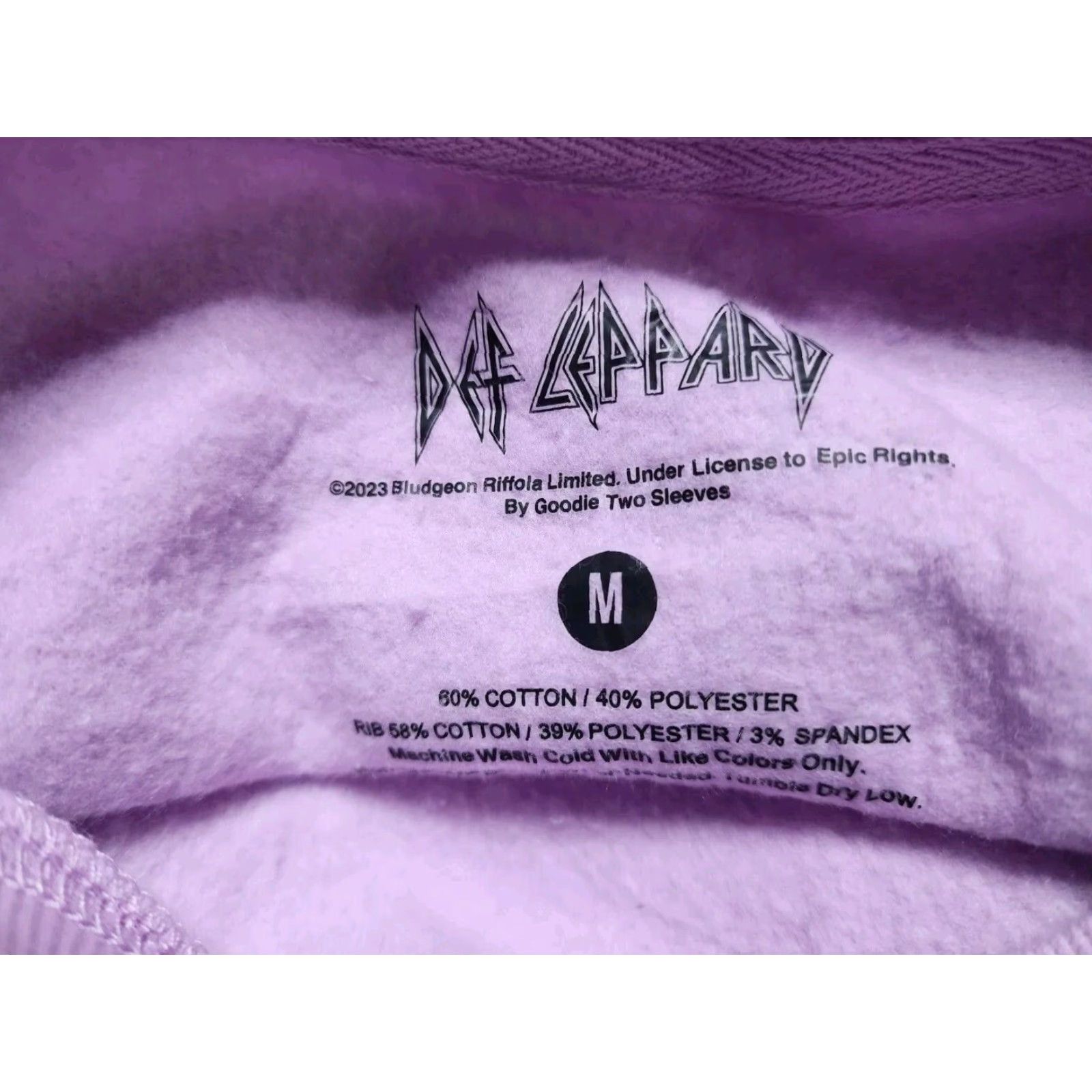 Vintage Def Leppard Shirt Womens M Purple Leopard Print Pullover High N Dry Size M / US 6-8 / IT 42-44 - 4 Thumbnail