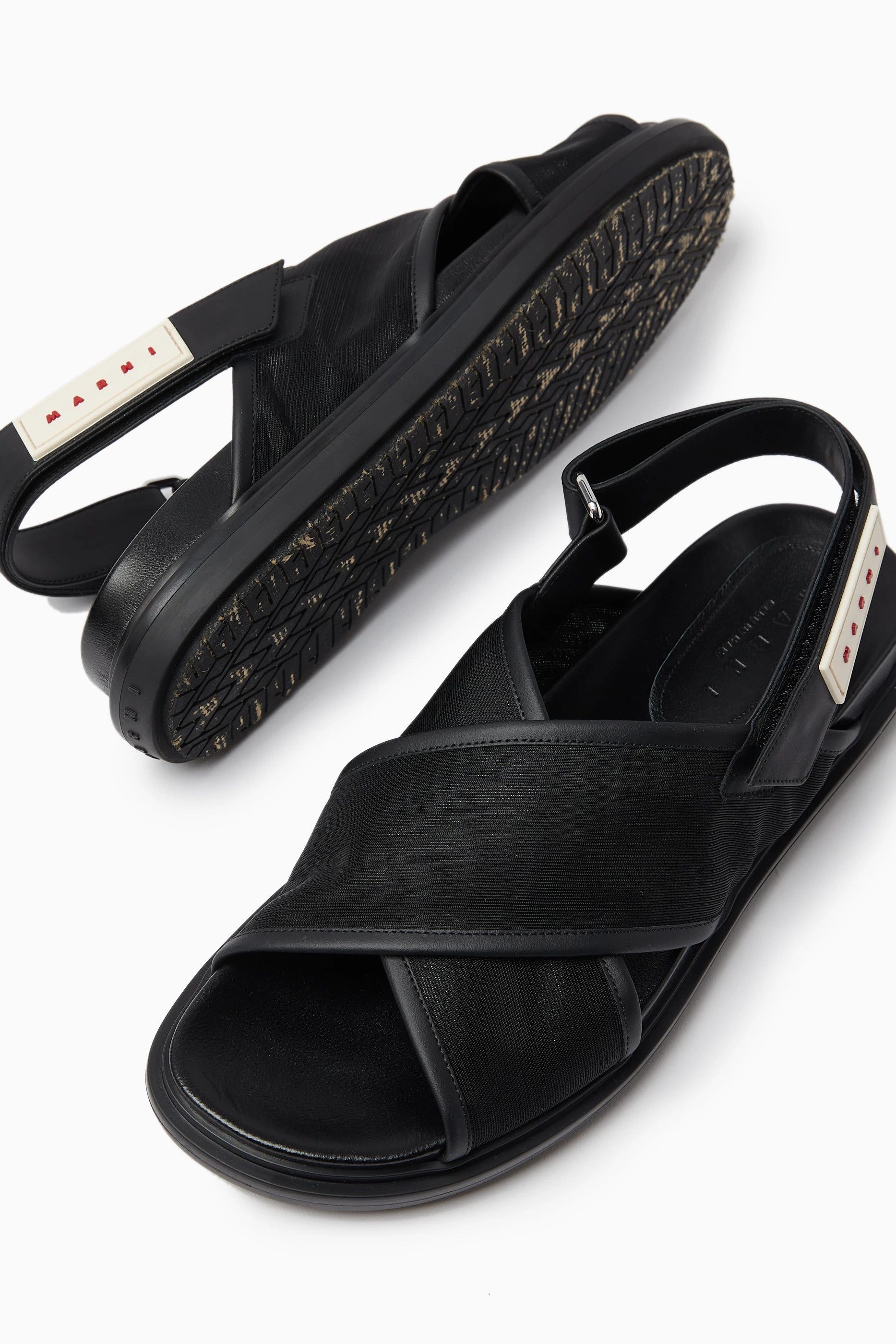 Marni o1f1d3z0525 Fussbett Slingback Sandals in Black Size US 8 / IT 38 - 3 Thumbnail