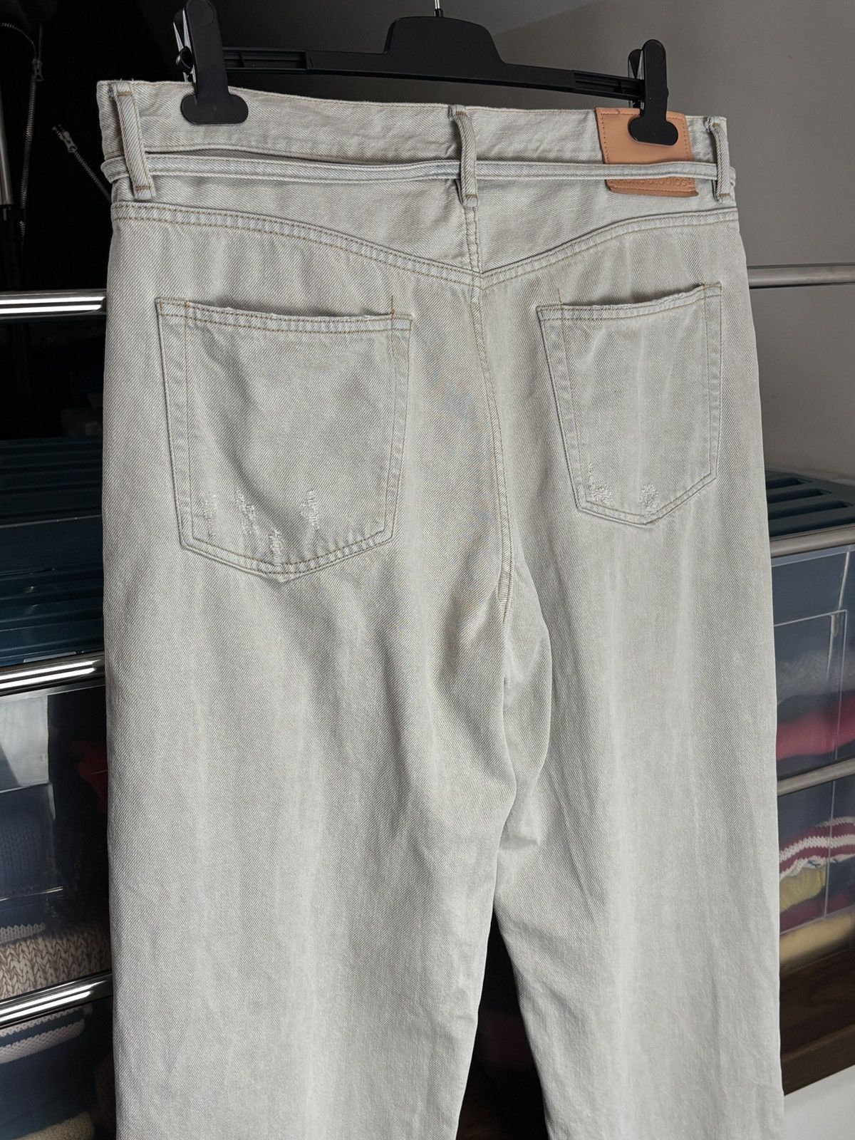 Acne Studios Acne Studios 1991 Toj Pompeii Distressed Loose Denim Pants Size US 36 / EU 52 - 6 Thumbnail