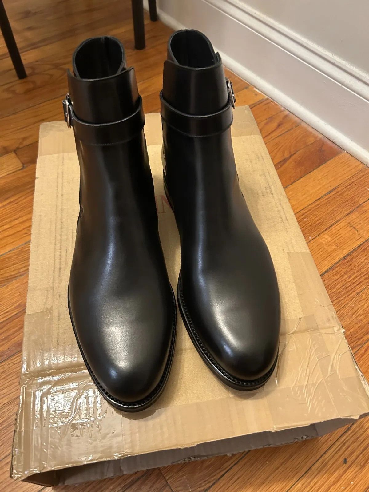 image of New Tlb Mallorca Black Jodphur Boots 9Uk/10Us Vibram Sole, Men's
