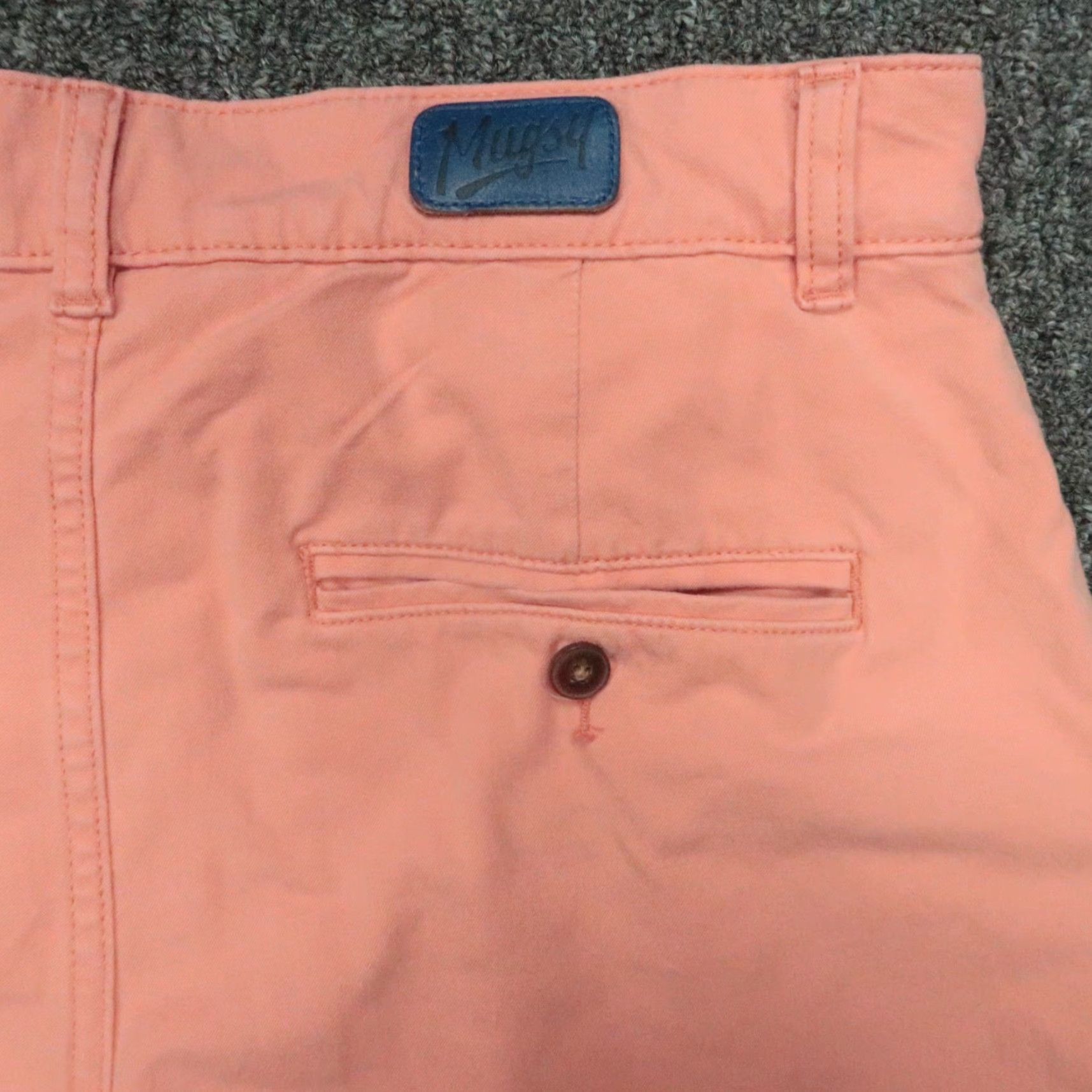 Vintage MUGSY Shorts Mens 30 Coral Canyons Stretch Flat Front Chino 6" Red Regular 30 in Cotton Spandex Viscose Size US 30 / EU 46 - 5 Thumbnail