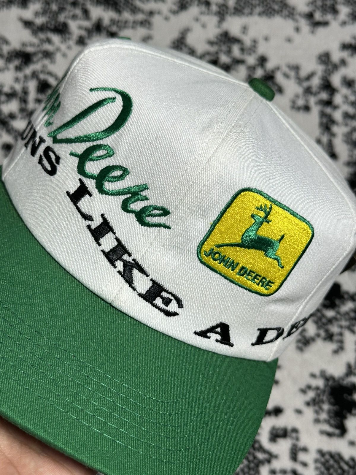 John Deere Vintage 80s John Deere Embroidery K-Products Hat Size ONE SIZE - 2 Thumbnail