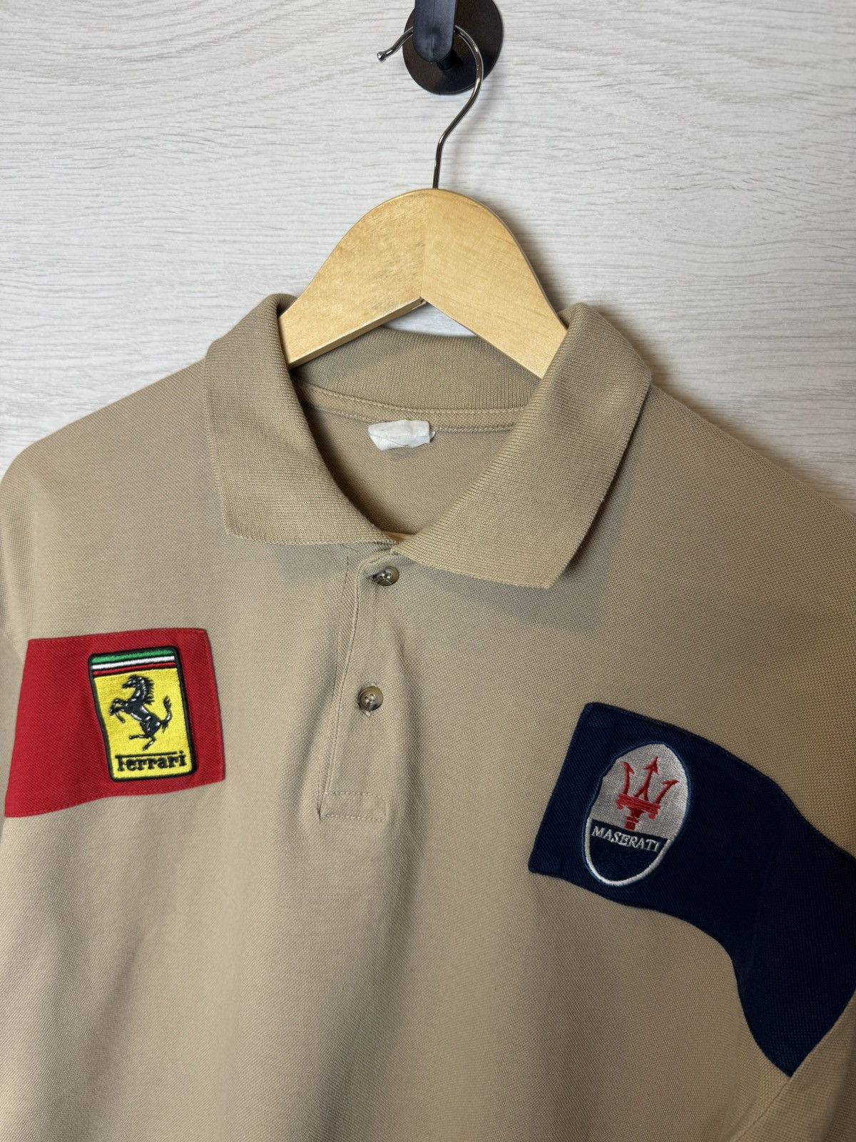 Ferrari Ferrari Maserati Polo T Shirt Service Racing Vintage Size US L / EU 52-54 / 3 - 5 Thumbnail