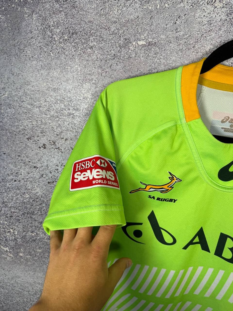 Asics South Africa Sevens Rugby Shirt 2014 Asics Jersey Small Size US S / EU 44-46 / 1 - 8 Thumbnail