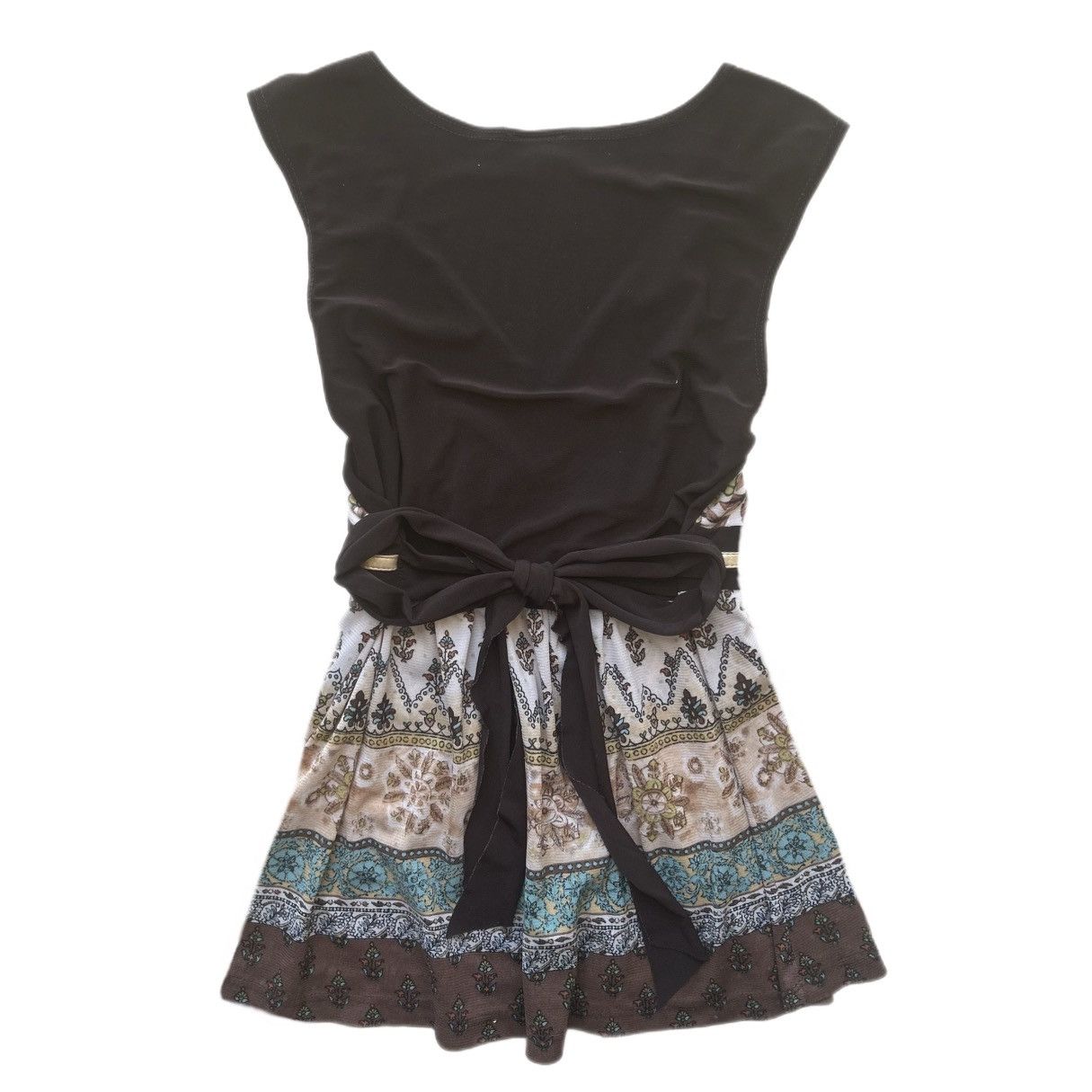 Other y2k brown paisley v neck babydoll top Size S / US 4 / IT 40 - 2 Thumbnail