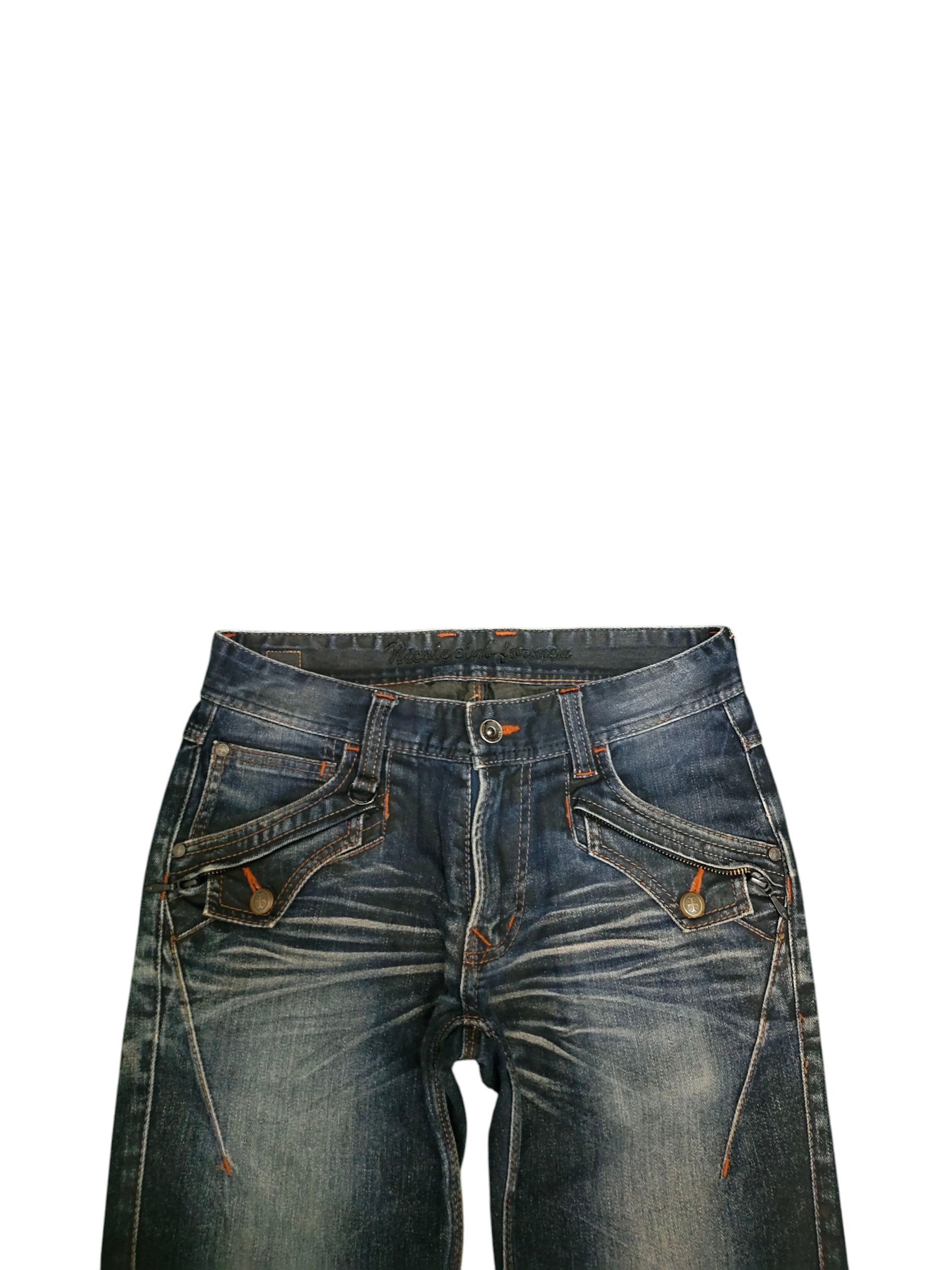 Nicole Club Flare Jeans Nicole Club Waxed Clawmark Slim Fit Bootcut Y2k Size US 30 / EU 46 - 3 Thumbnail