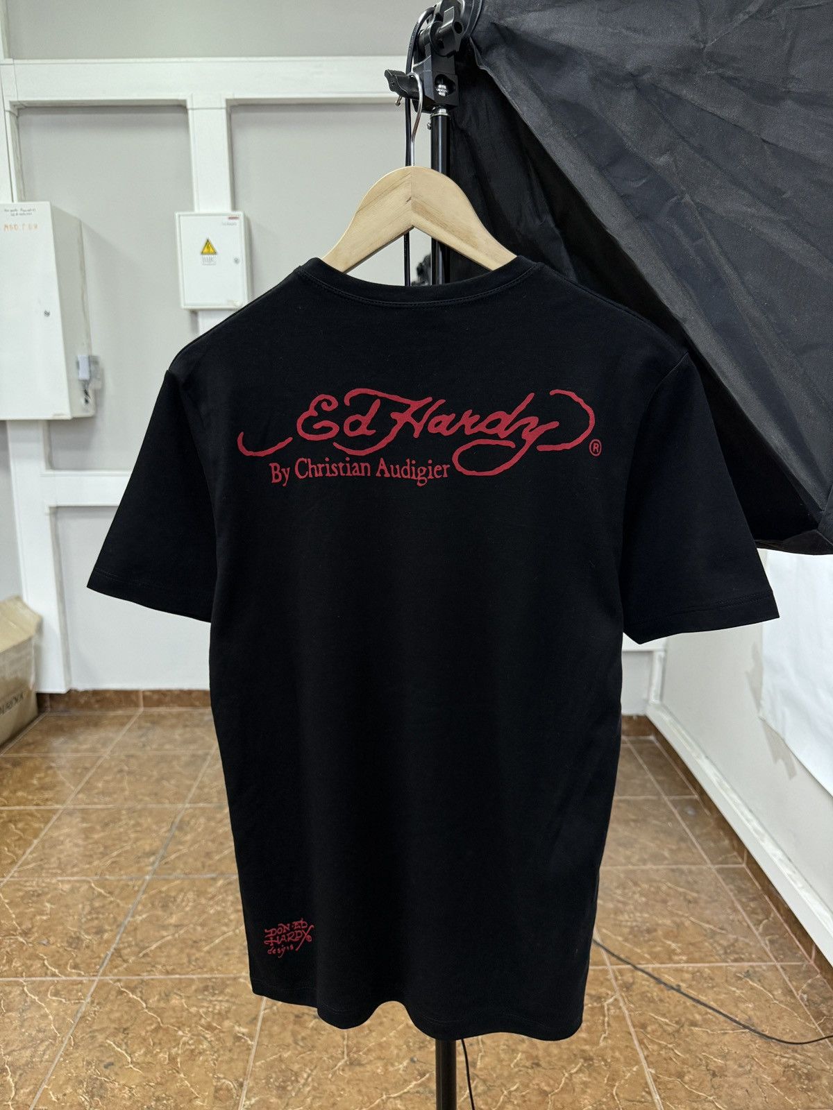 Ed Hardy 🇺🇸💀 Vintage Ed Hardy Flower Skull Christian Audigier T-Shirt Size US M / EU 48-50 / 2 - 2 Thumbnail