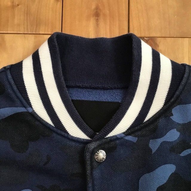 Bape × Nigo BAPE Blue camo sweat varsity jacket a bathing ape NIGO Size US M / EU 48-50 / 2 - 4 Thumbnail