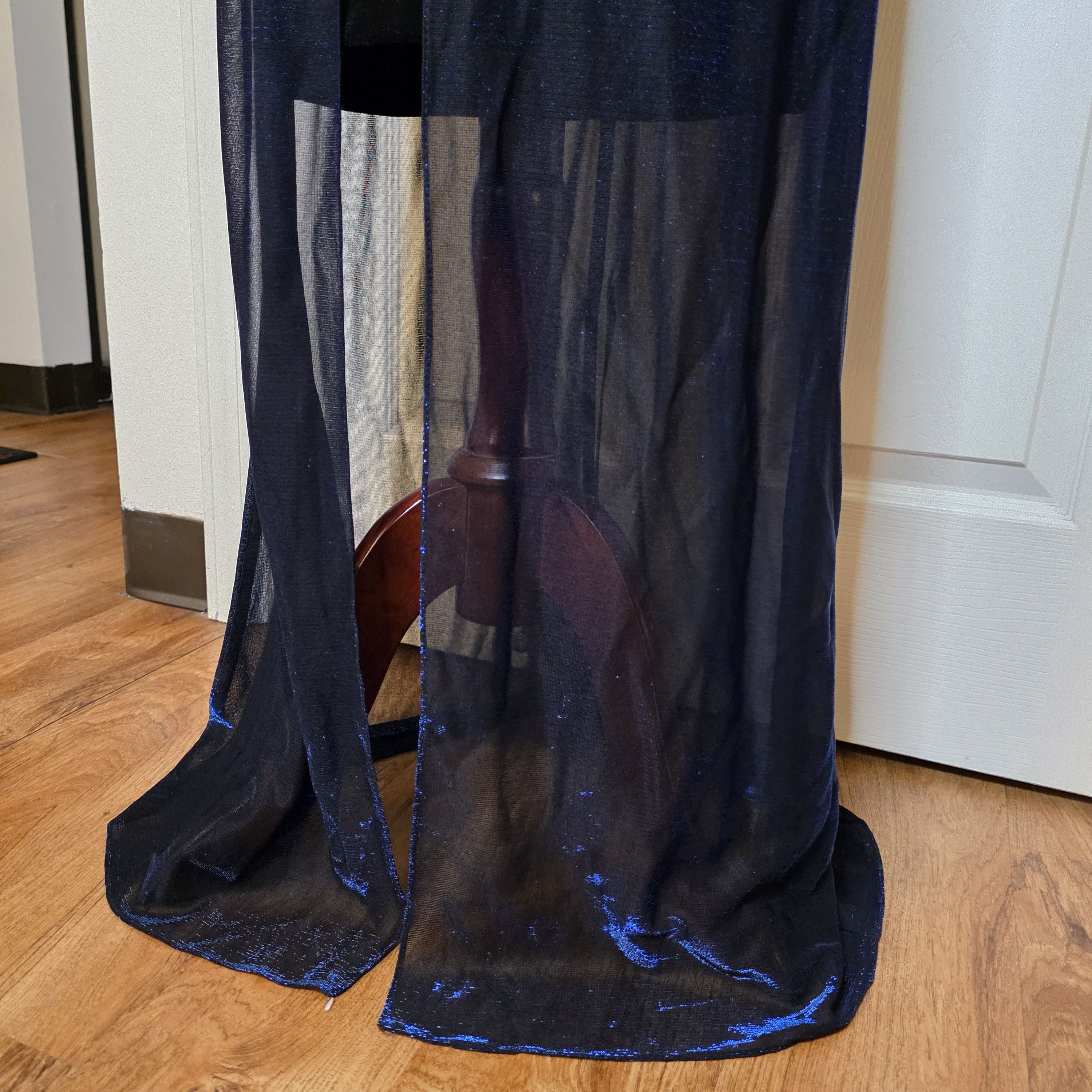 black coquette dress Satin in This mini Runwind Plus Size Black Color:Blue and Black Mermaid & Trumpet