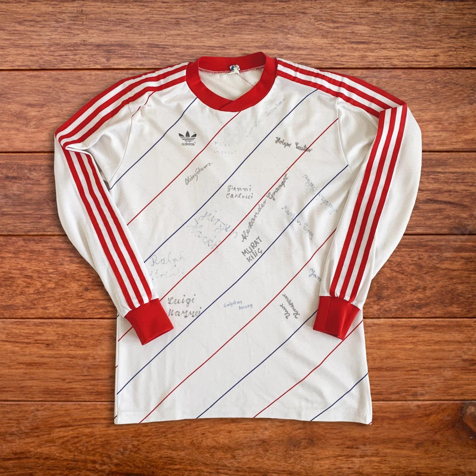 Adidas Vintage 80s ADIDAS Jersey Kit Football Soccer West Germany Size US M / EU 48-50 / 2 - 1 Thumbnail