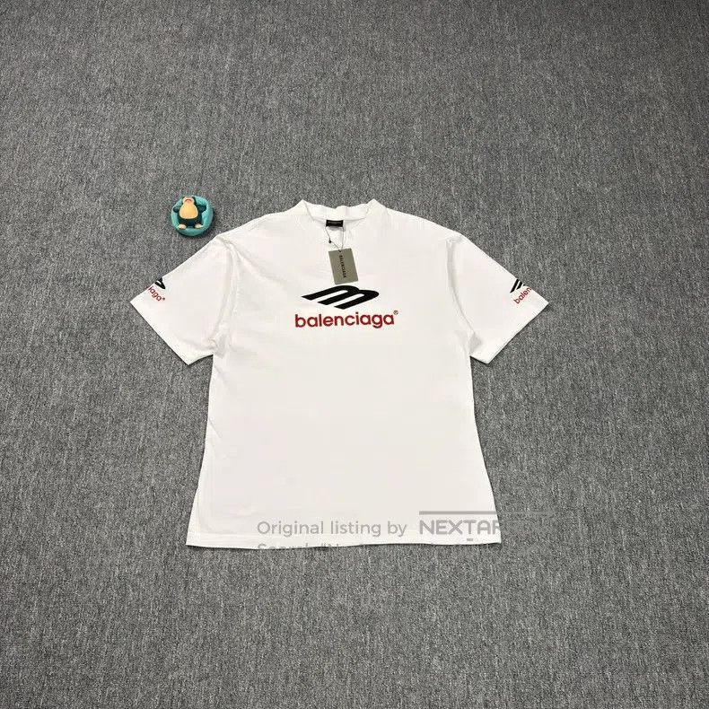 Balenciaga Balenciaga Embroidered Slogan Short Sleeve Size US M / EU 48-50 / 2 - 1 Thumbnail