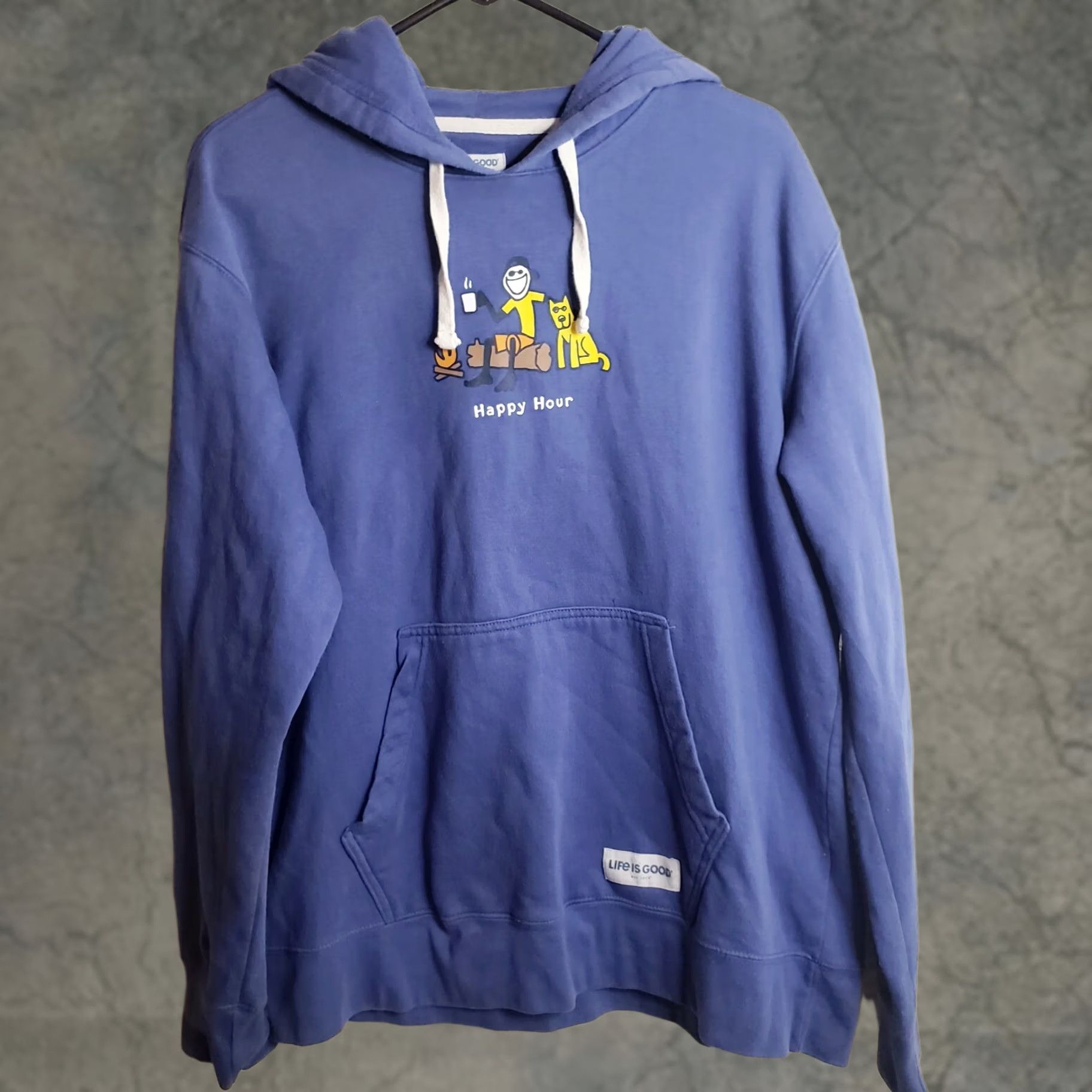 Life is Good Life is Good Hoodie Sweatshirt Blue Unisex Adults L Size US L / EU 52-54 / 3 - 1 Thumbnail