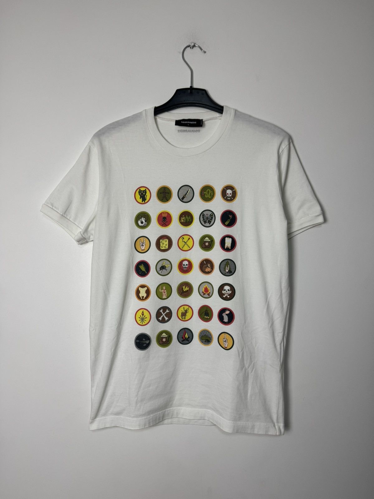Dsquared2 00s Dsquared2 “Scout Badges” Archive Tee Avant Garde Y2K Size US L / EU 52-54 / 3 - 2 Thumbnail