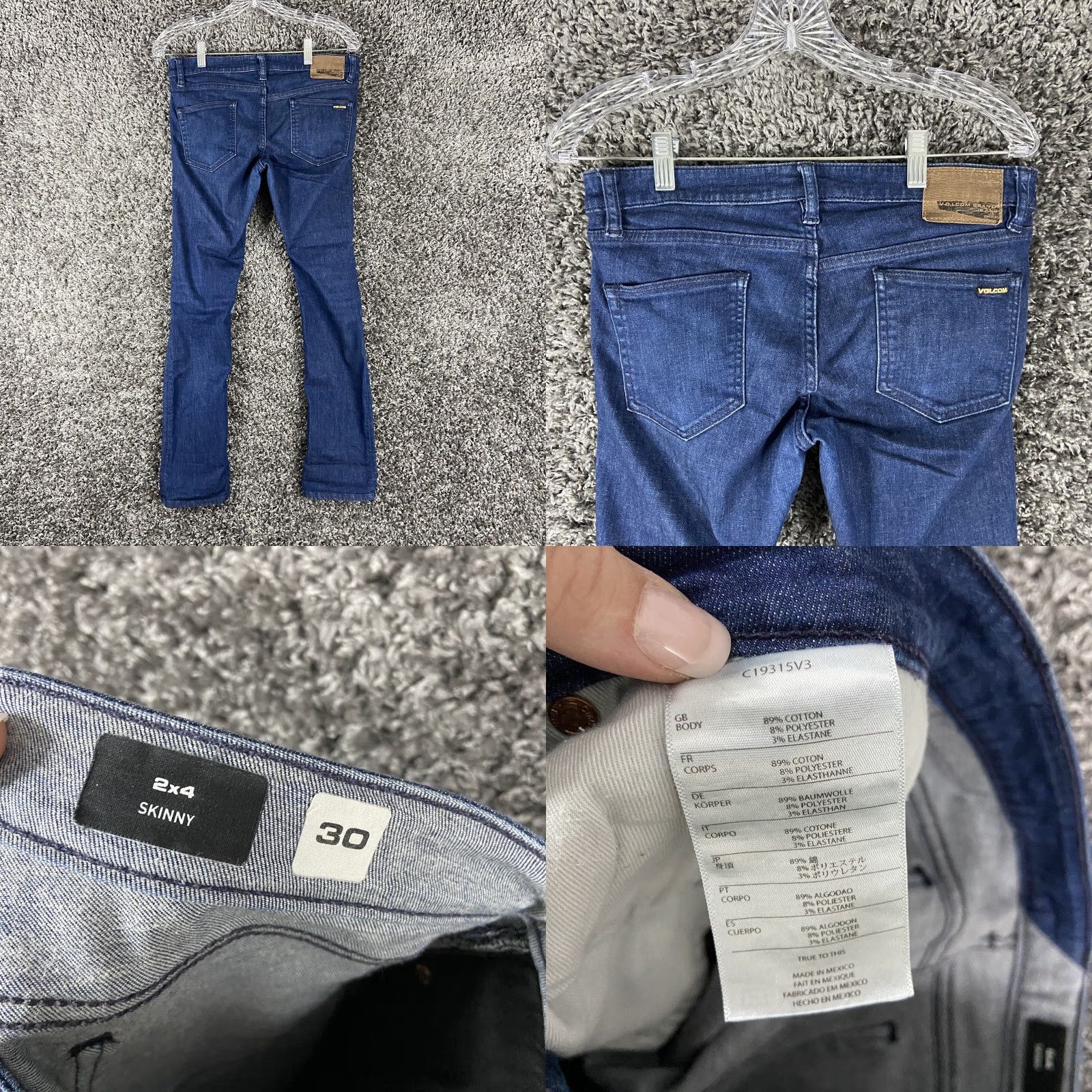 Volcom Volcom Jeans Women 30 Skinny Blue Womens Size 30" / US 8 / IT 44 - 8 Thumbnail