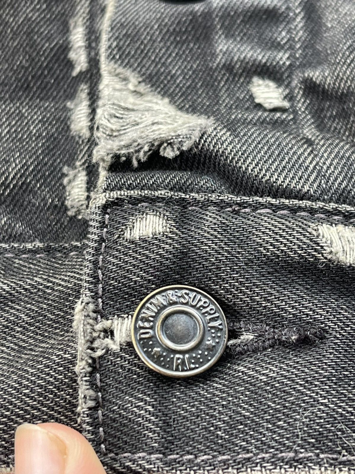 Denim & Supply Ralph Lauren 🔥Vtg Denim & Supply Ralph Lauren Waxed Sleeve Trucker Jacket Size US S / EU 44-46 / 1 - 14 Thumbnail