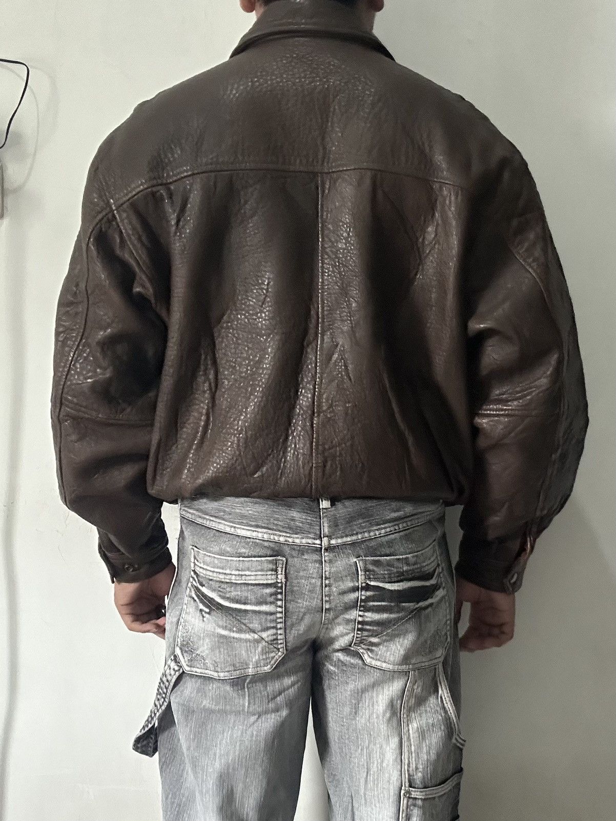 Vintage Leather Jacket Vintage Made in USA Size US XL / EU 56 / 4 - 8 Thumbnail