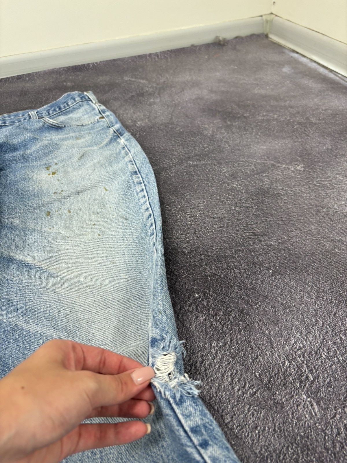Carhartt Vintage Carhartt Faded Blue USA Denim Hype Baggy Jeans Size US 40 / EU 56 - 13 Thumbnail