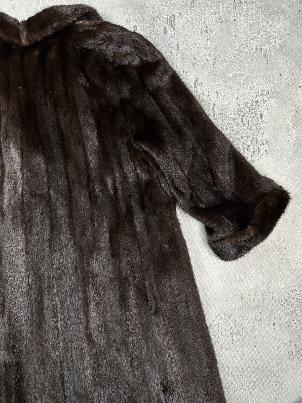 Sagafurs Rare Vintage SAGA Mink Royal Brown Full-Length Fur Lux Coat Size L / US 10 / IT 46 - 20 Thumbnail