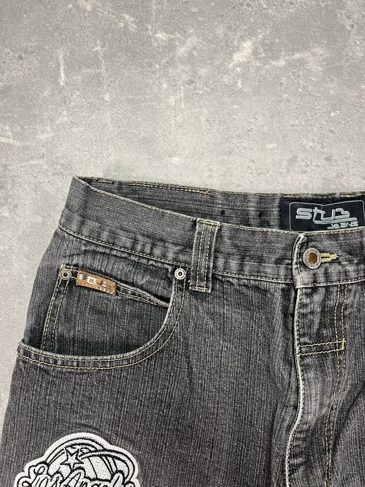 NBA Stub Y2K Baggy Patches Denim Jeans 34 Southpole UNK Style Size US 34 / EU 50 - 7 Thumbnail