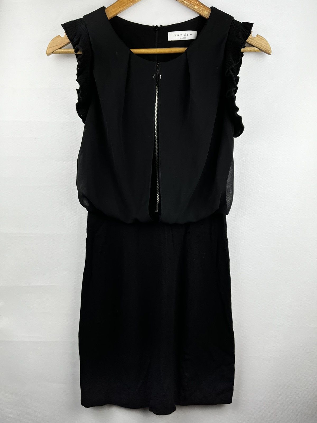 Sandro Sandro Paris two zip up mini dress size 1 Size S / US 4 / IT 40 - 1 Thumbnail