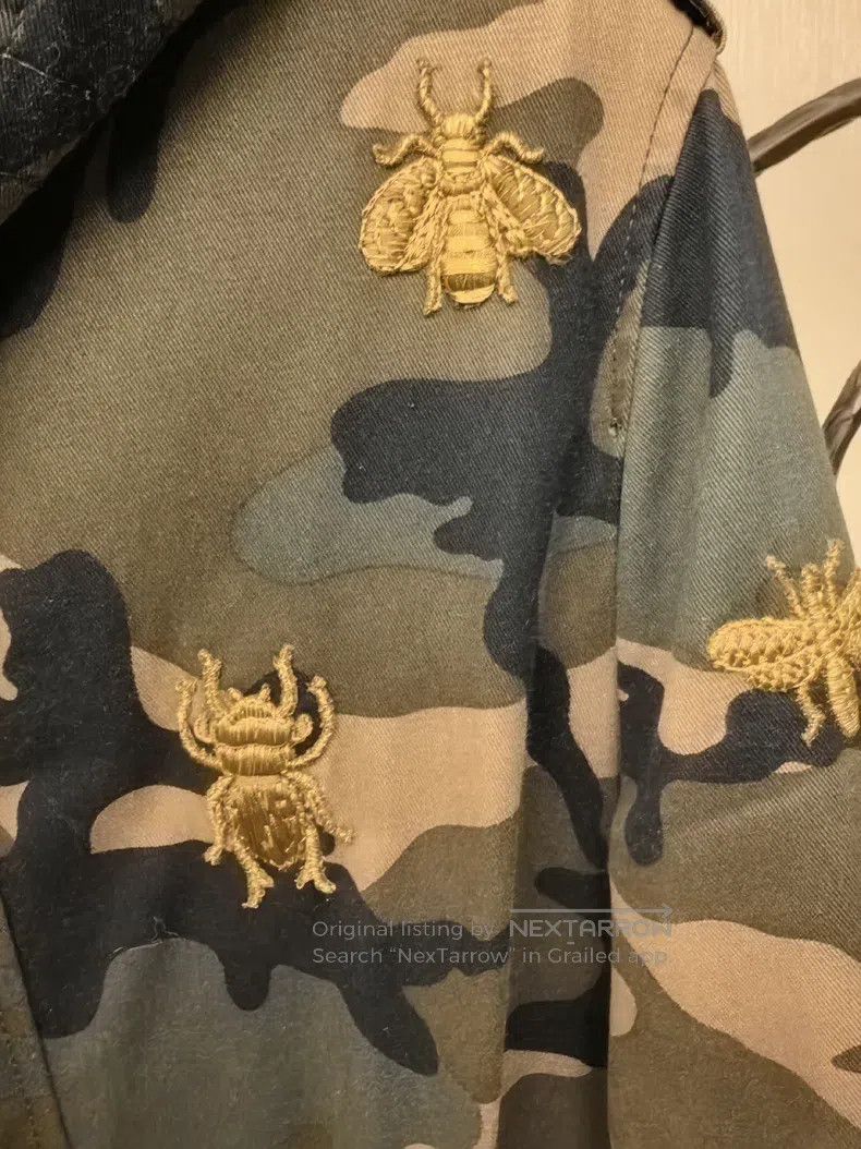 Valentino Valentino Camouflage embroidered trench coat Size L / US 10 / IT 46 - 2 Thumbnail