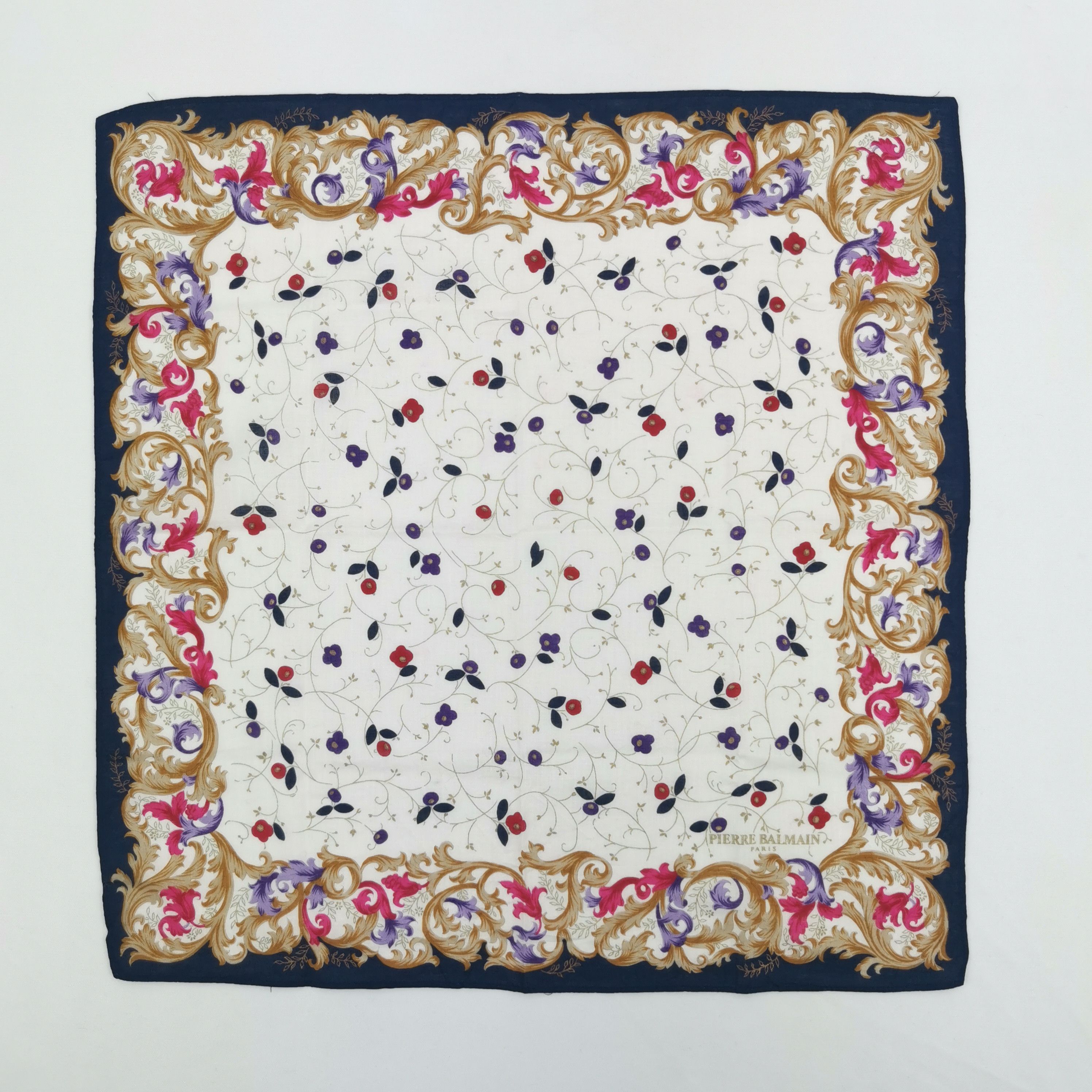 Japanese Brand Vintage Pierre Balmain Handkerchief Neckerchief Bandana Size ONE SIZE - 2 Thumbnail