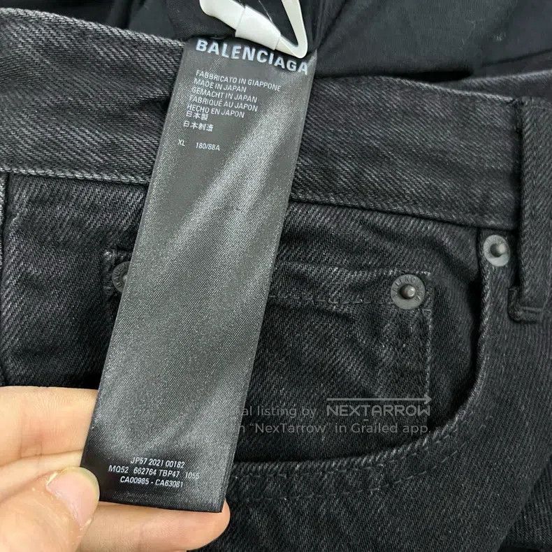 Balenciaga Balenciaga size XL Black Destroyed Denim Jeans Size US 27 - 5 Thumbnail