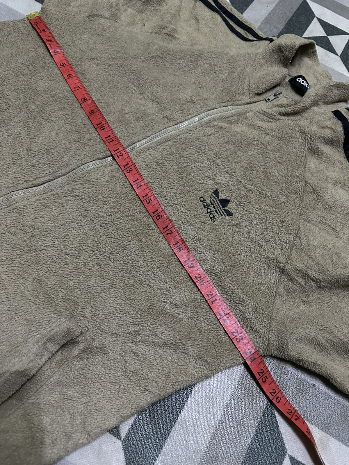 Adidas Adidas trefoil fleece jacket backhit printed Size US L / EU 52-54 / 3 - 8 Thumbnail