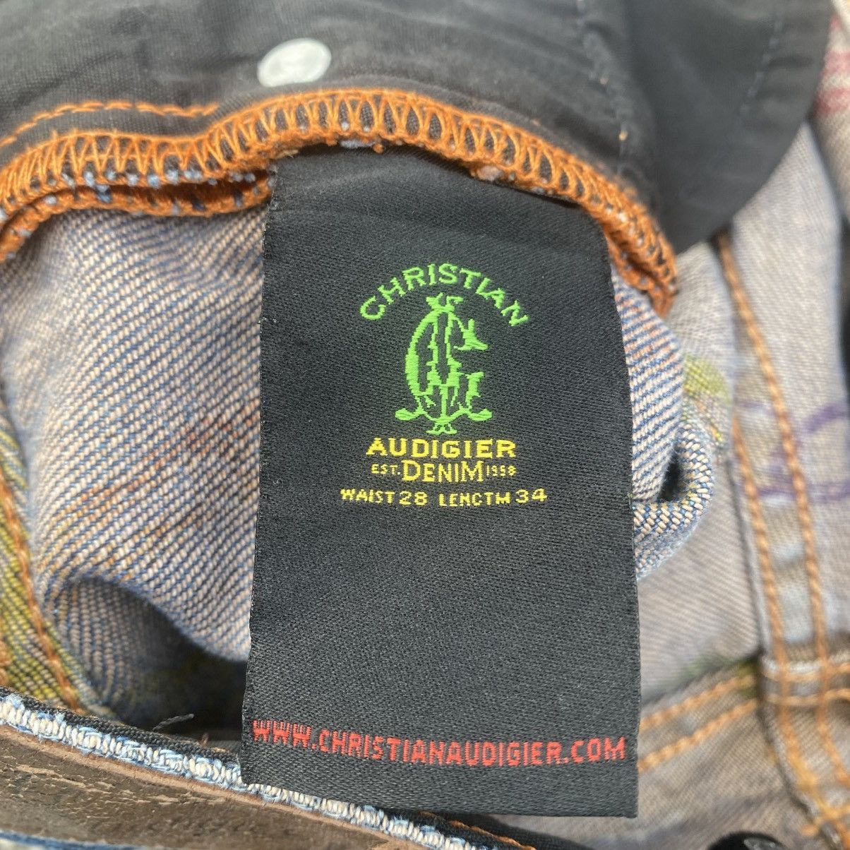Christian Audigier Rare CHRISTIAN AUDIGIER Skull Tatoo Diamond Jeans Size US 28 / EU 44 - 12 Thumbnail