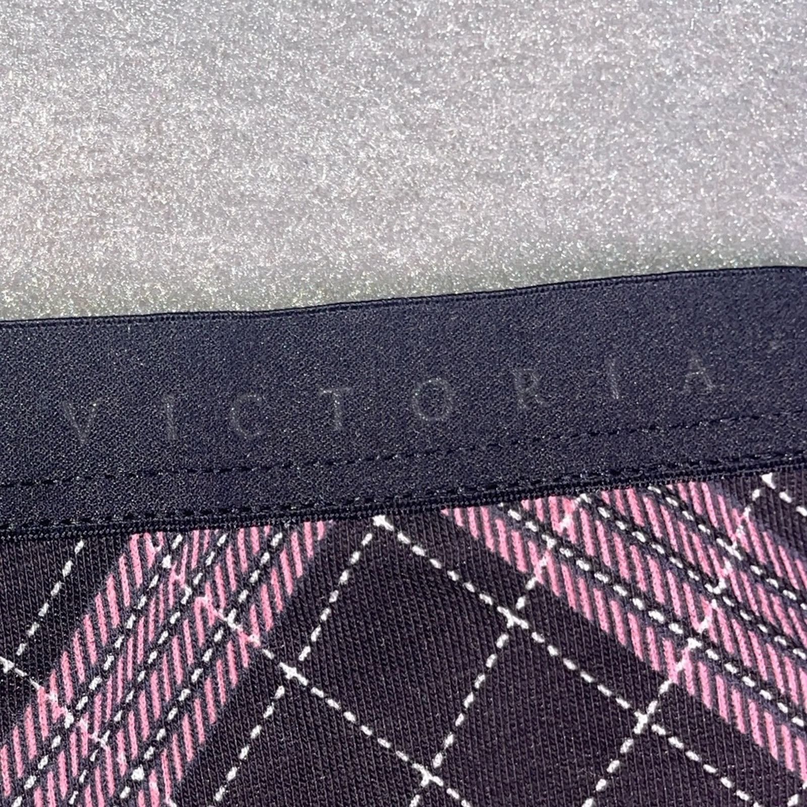Victoria's Secret Victoria's Secret Thong VS Pink Plaid Thong Panty NEW Size ONE SIZE - 2 Thumbnail
