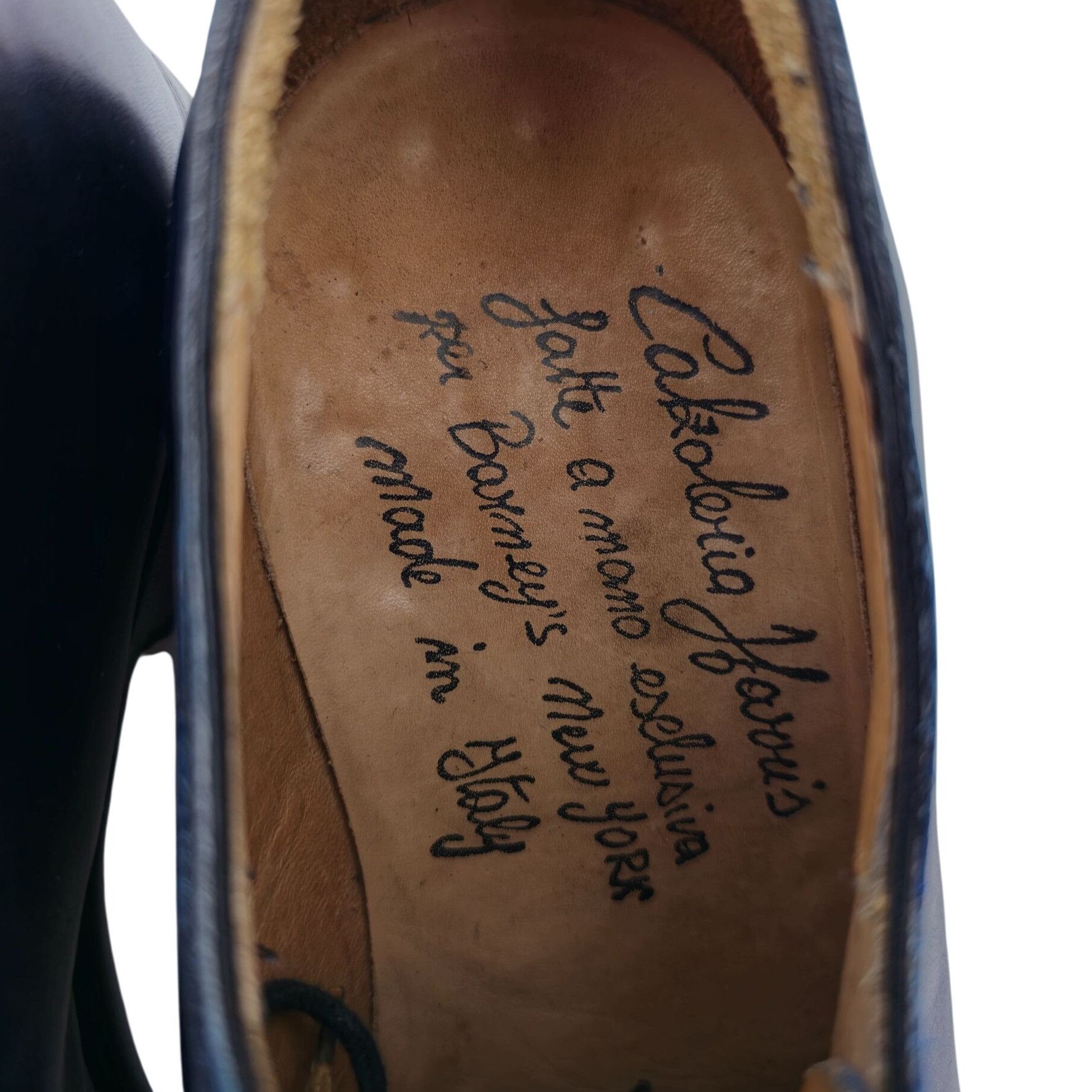 Barneys New York Calzoleria Harris Barneys New York Men 9.5 Blue Leather Shoe Size US 9.5 / EU 42-43 - 5 Thumbnail