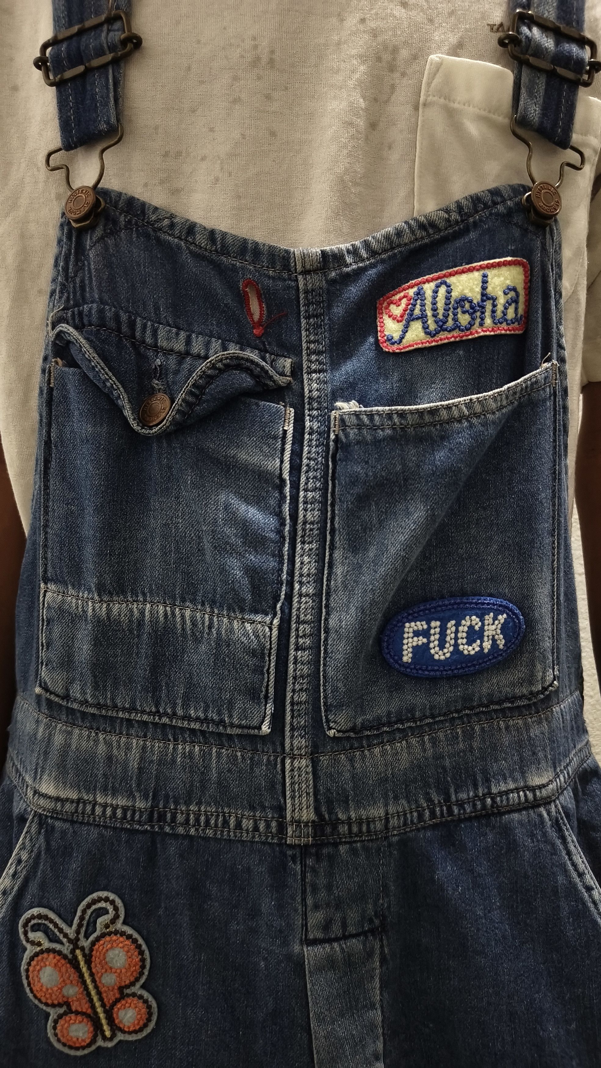 Hysteric Glamour Vintage 90's Hysteric Glamour bib overalls with embroidered Size US 32 / EU 48 - 3 Thumbnail