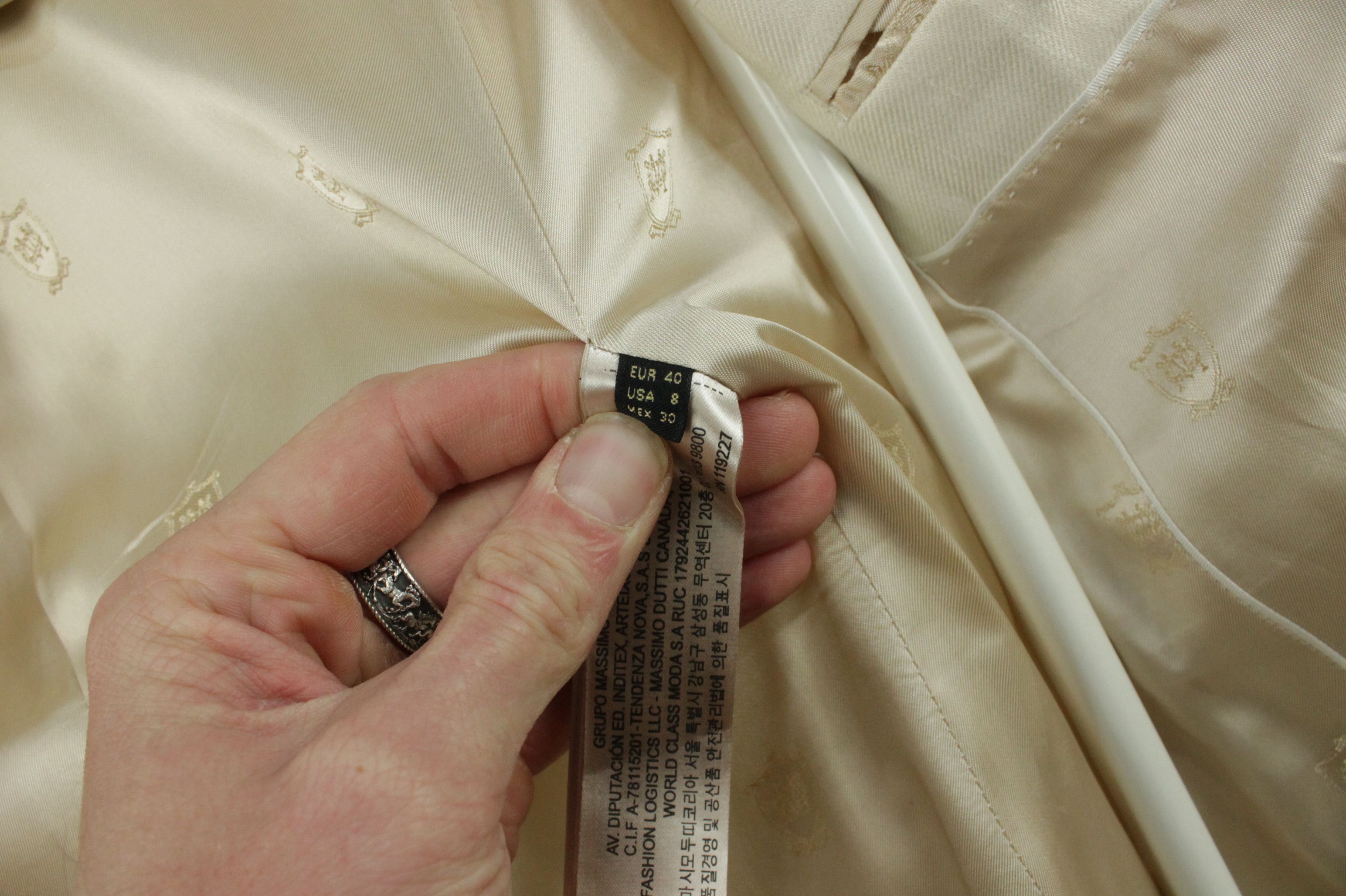Massimo Dutti Massimo Dutti Beige Linen Tailored Blazer Jacket Women's Size M / US 6-8 / IT 42-44 - 9 Thumbnail