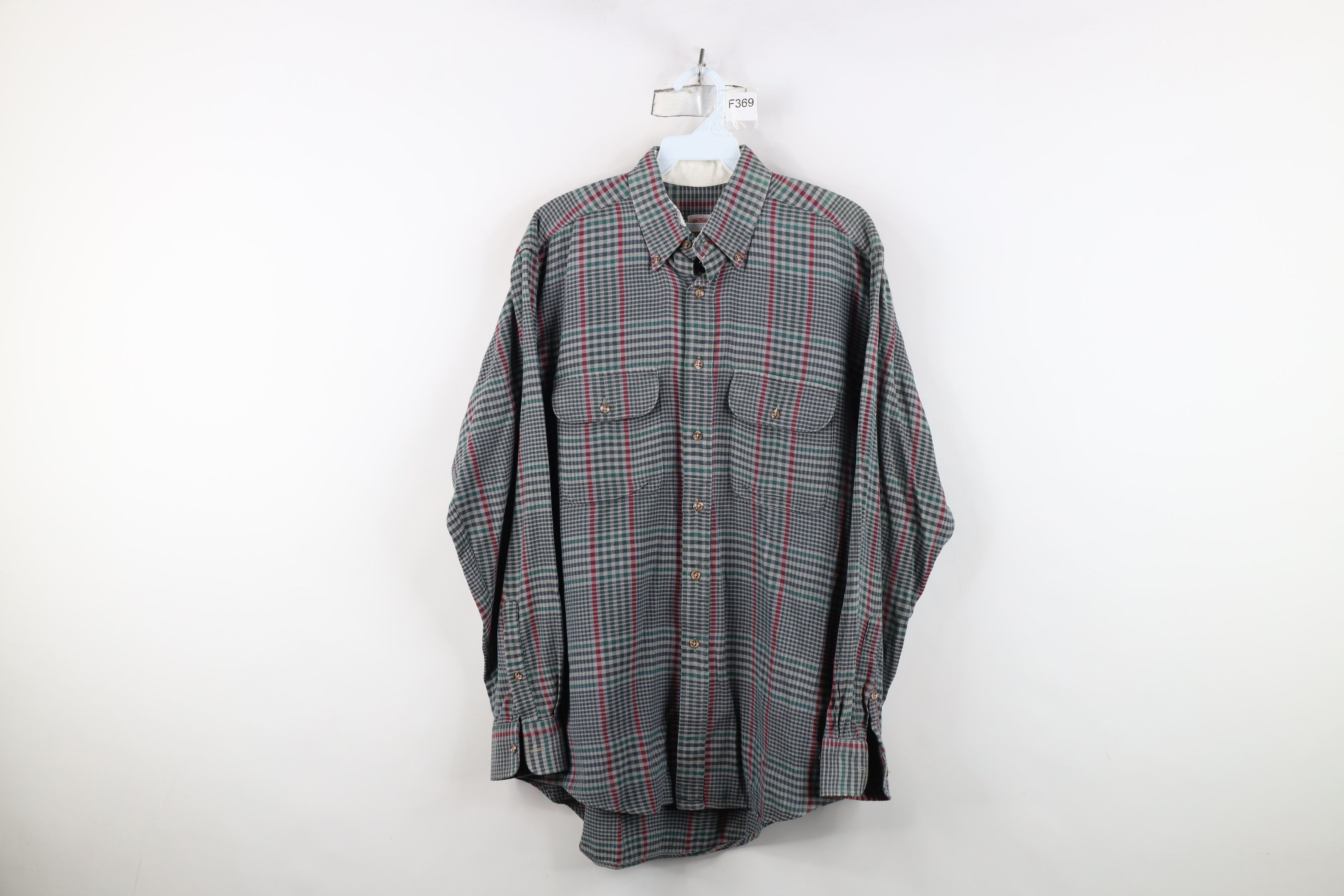 Brooks Brothers Vintage 80s 90s Brooks Brothers Flannel Button Down Shirt Size US M / EU 48-50 / 2 - 1 Thumbnail